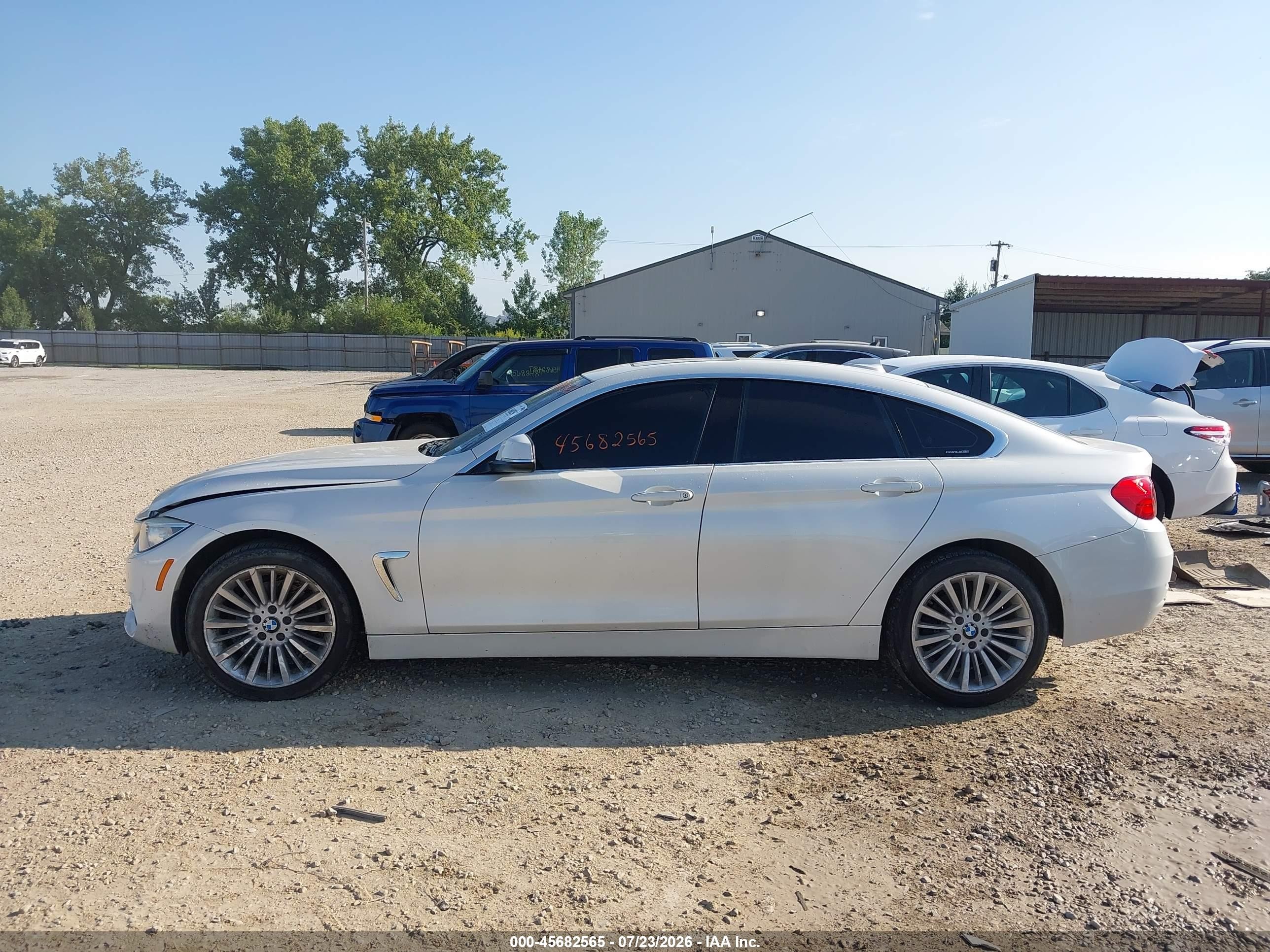 2015 Bmw 428 Gran Coupe Xdrive White vin: WBA4A7C55FD414128
