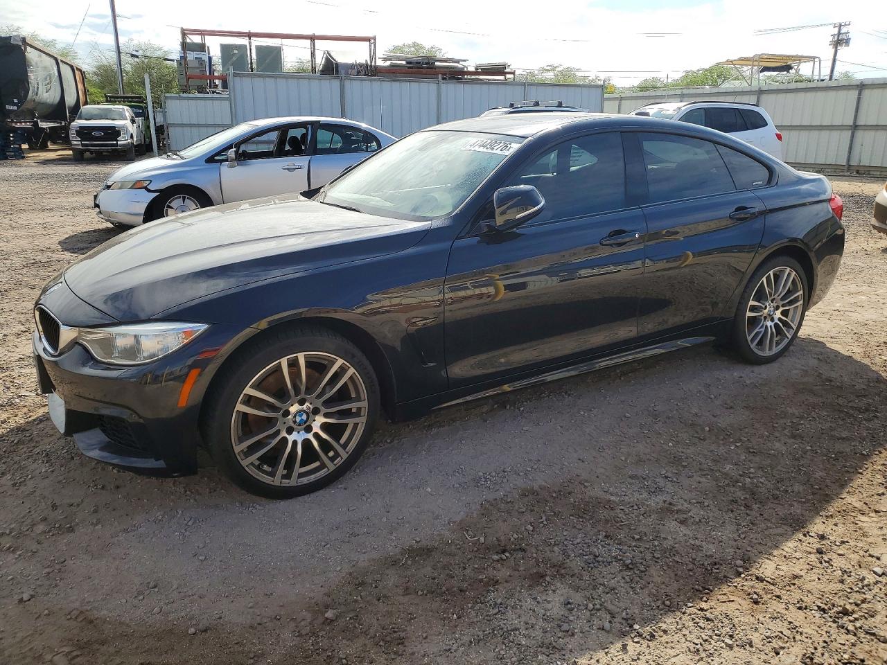2015 Bmw 428 Xi Gran Coupe Black vin: WBA4A7C56FD414882