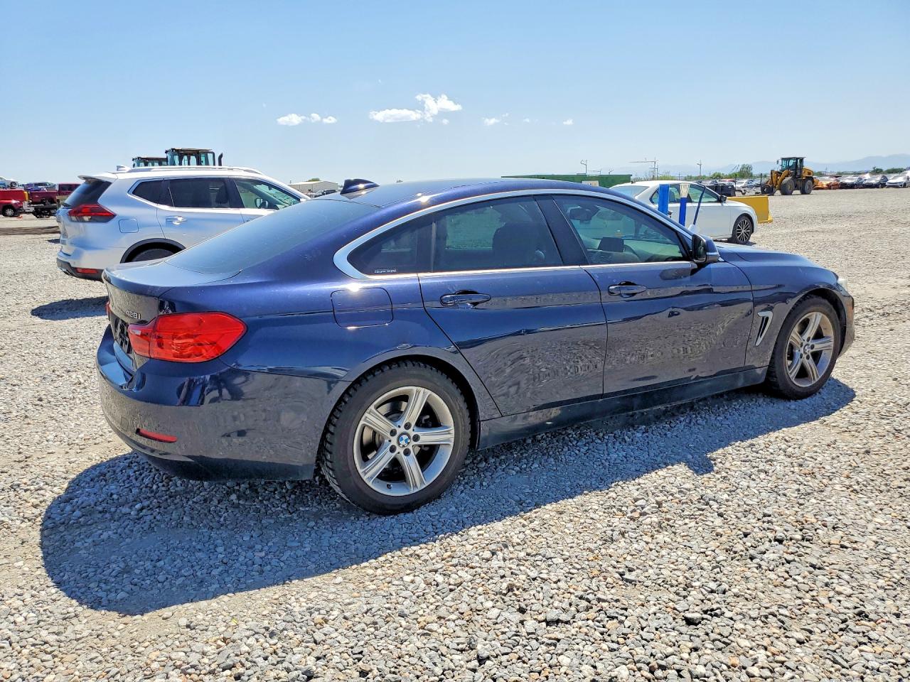 2015 Bmw 428 Xi Gran Coupe Blue vin: WBA4A7C57FD413756