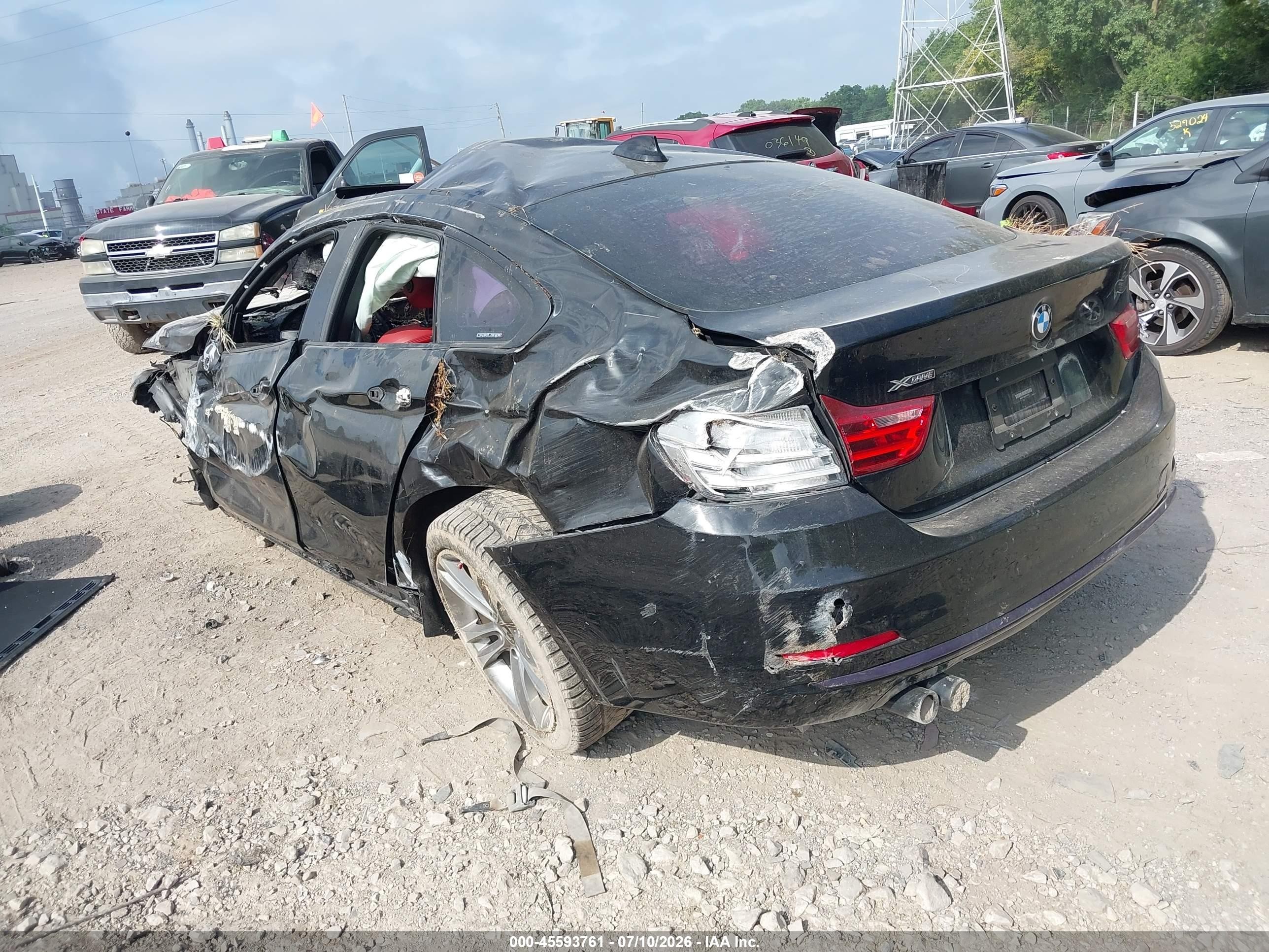 2015 Bmw 428 Gran Coupe Xdrive Black vin: WBA4A7C58FD413717