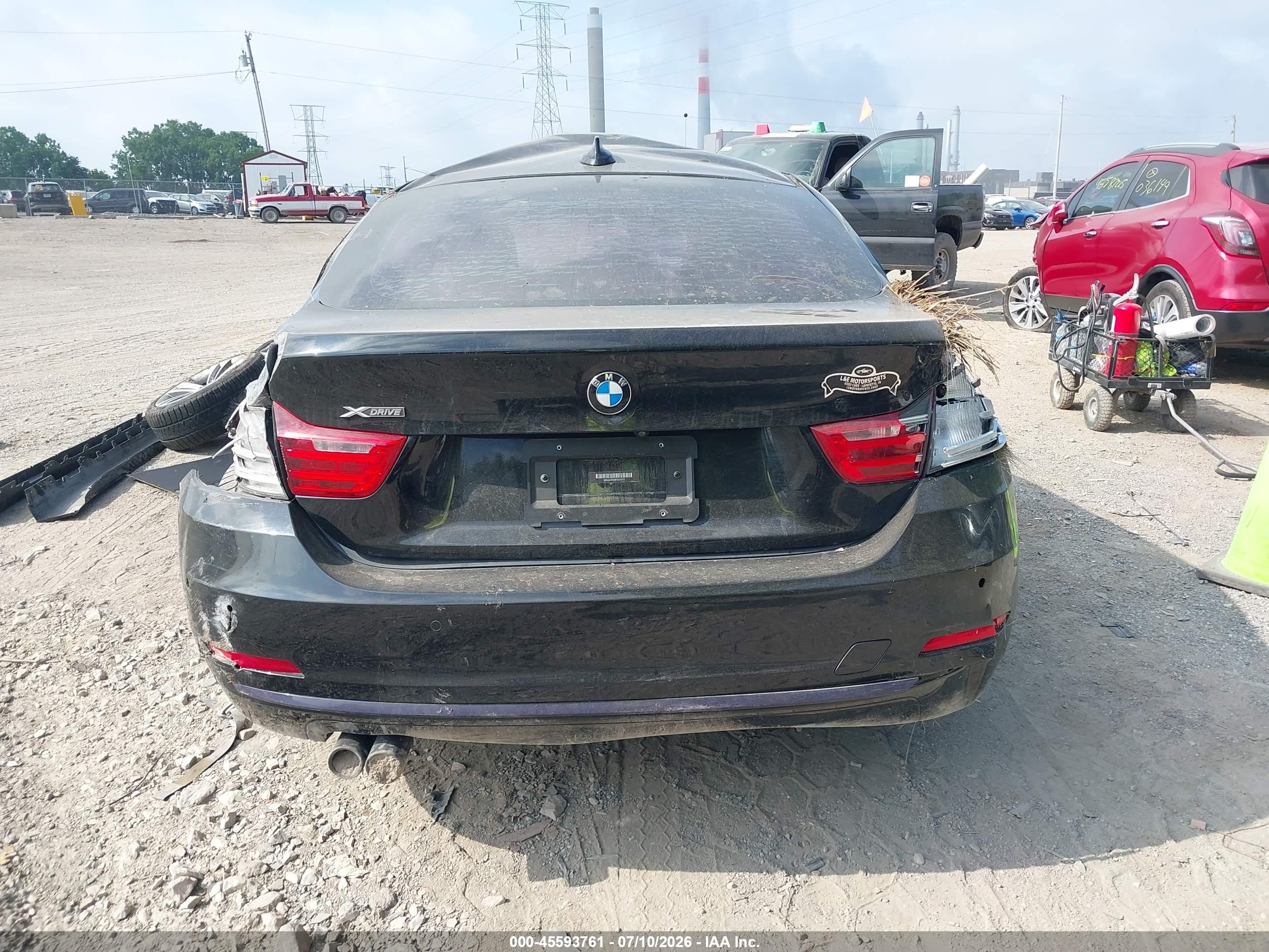 2015 Bmw 428 Gran Coupe Xdrive Black vin: WBA4A7C58FD413717