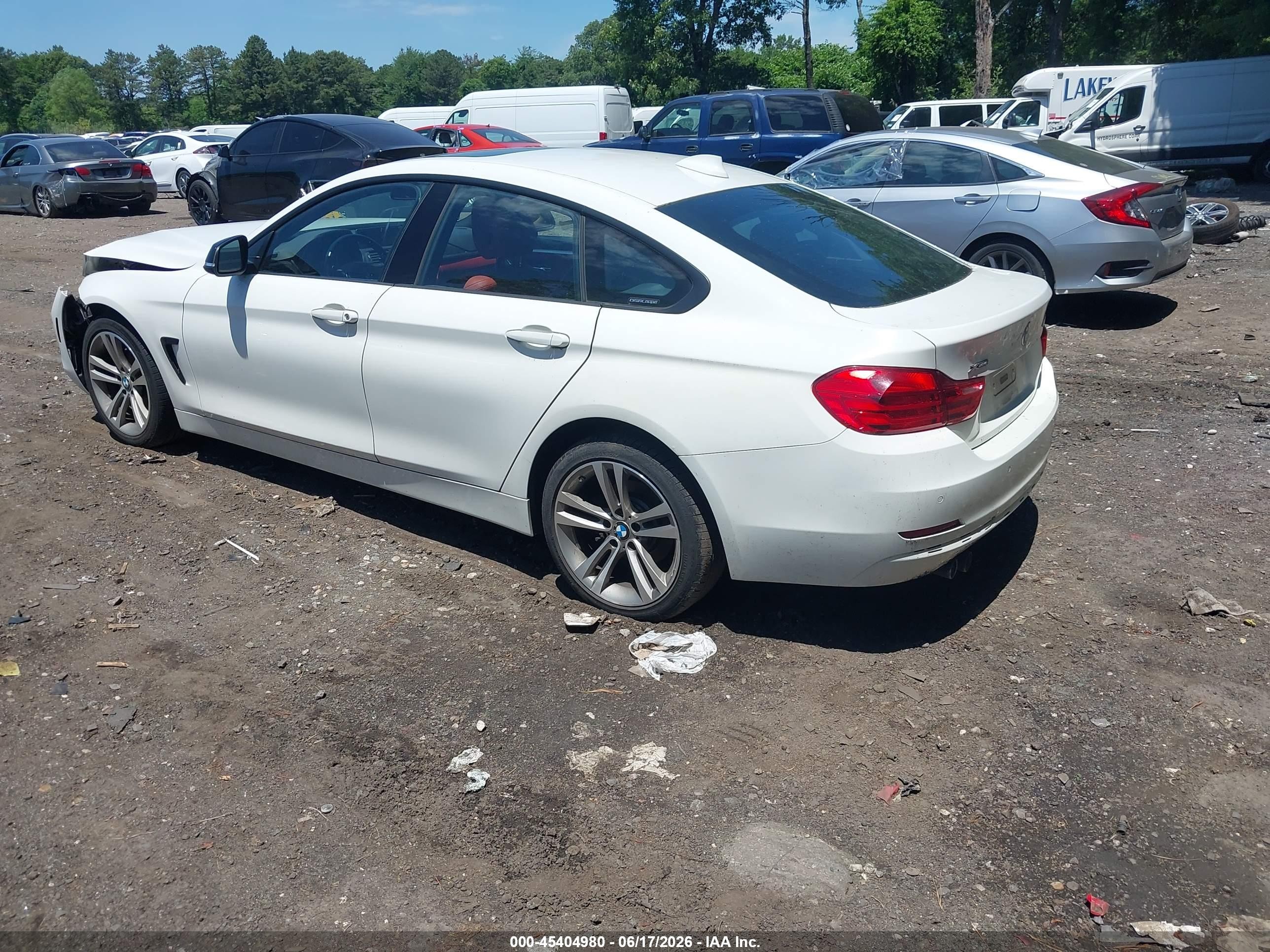 2015 Bmw 428 Gran Coupe Xdrive White vin: WBA4A7C58FD414849