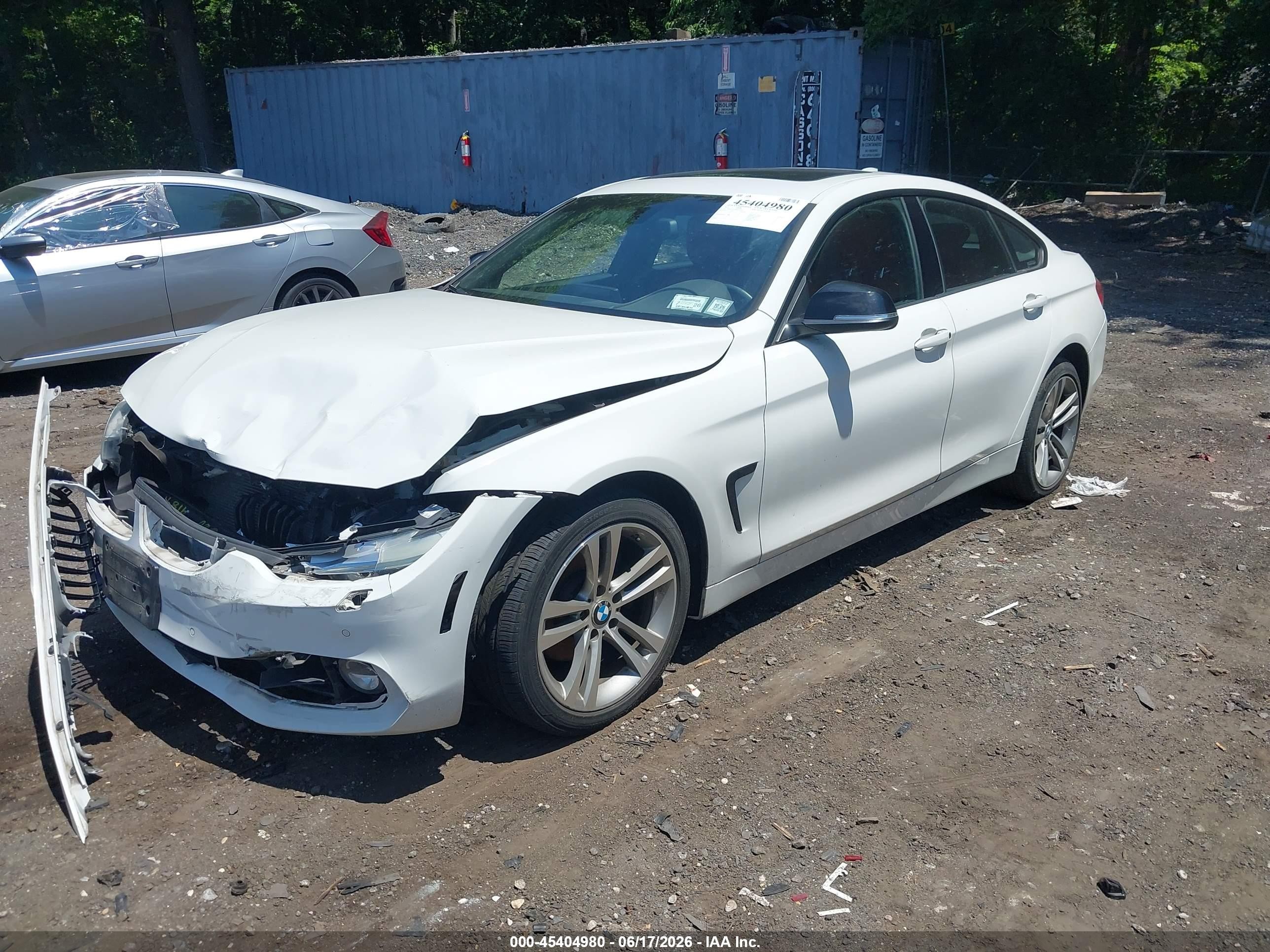 2015 Bmw 428 Gran Coupe Xdrive White vin: WBA4A7C58FD414849