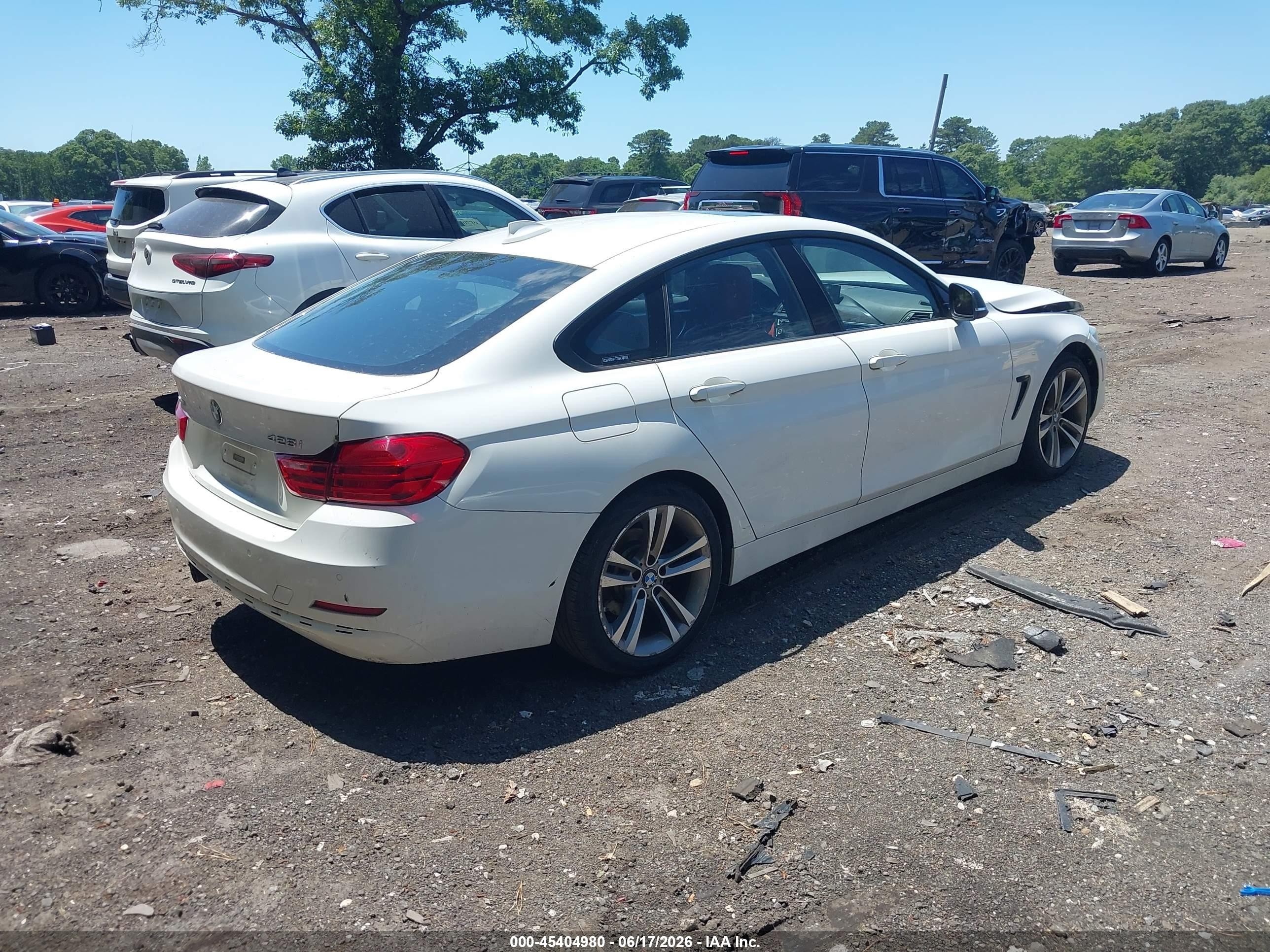 2015 Bmw 428 Gran Coupe Xdrive White vin: WBA4A7C58FD414849