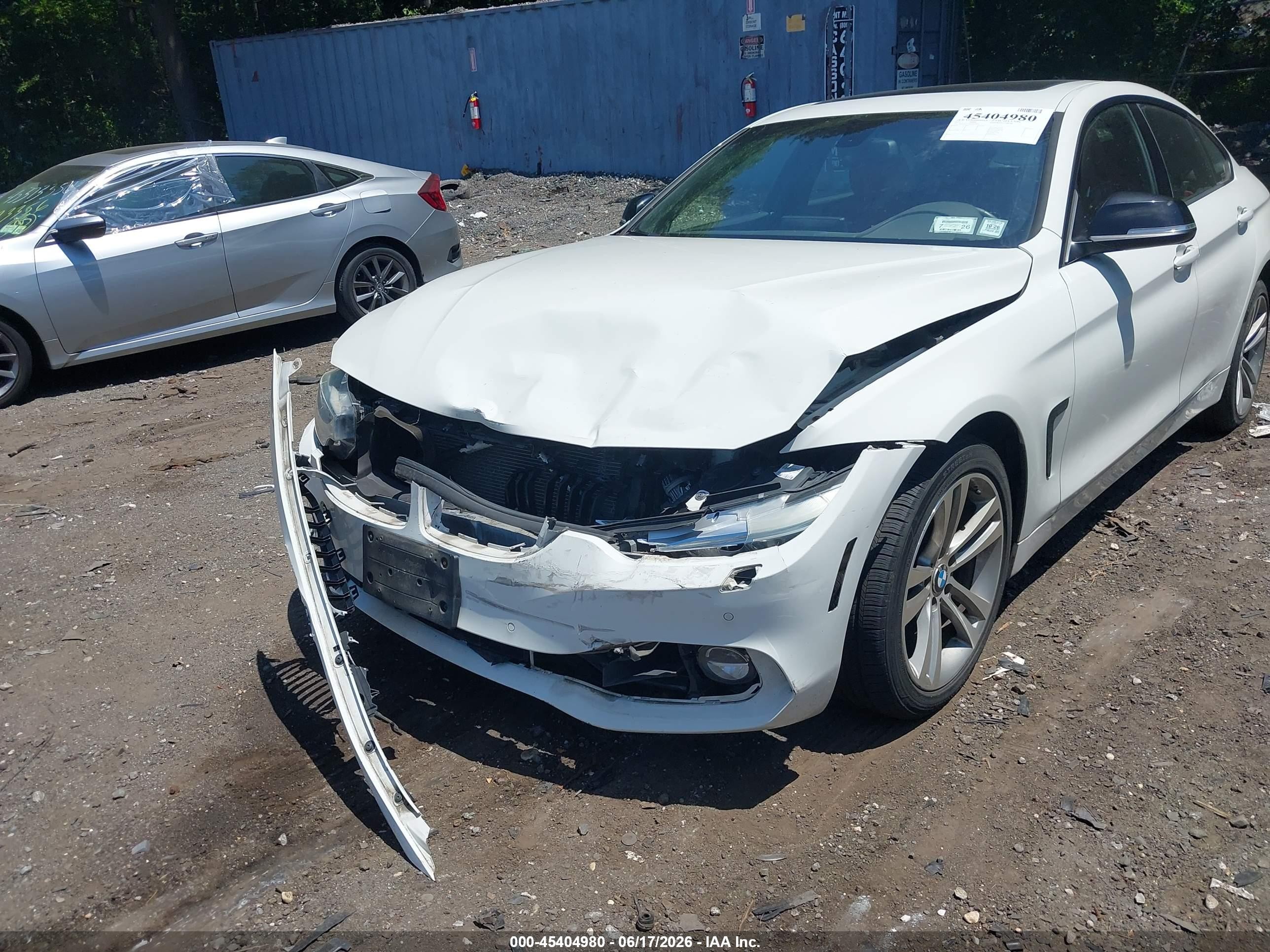 2015 Bmw 428 Gran Coupe Xdrive White vin: WBA4A7C58FD414849