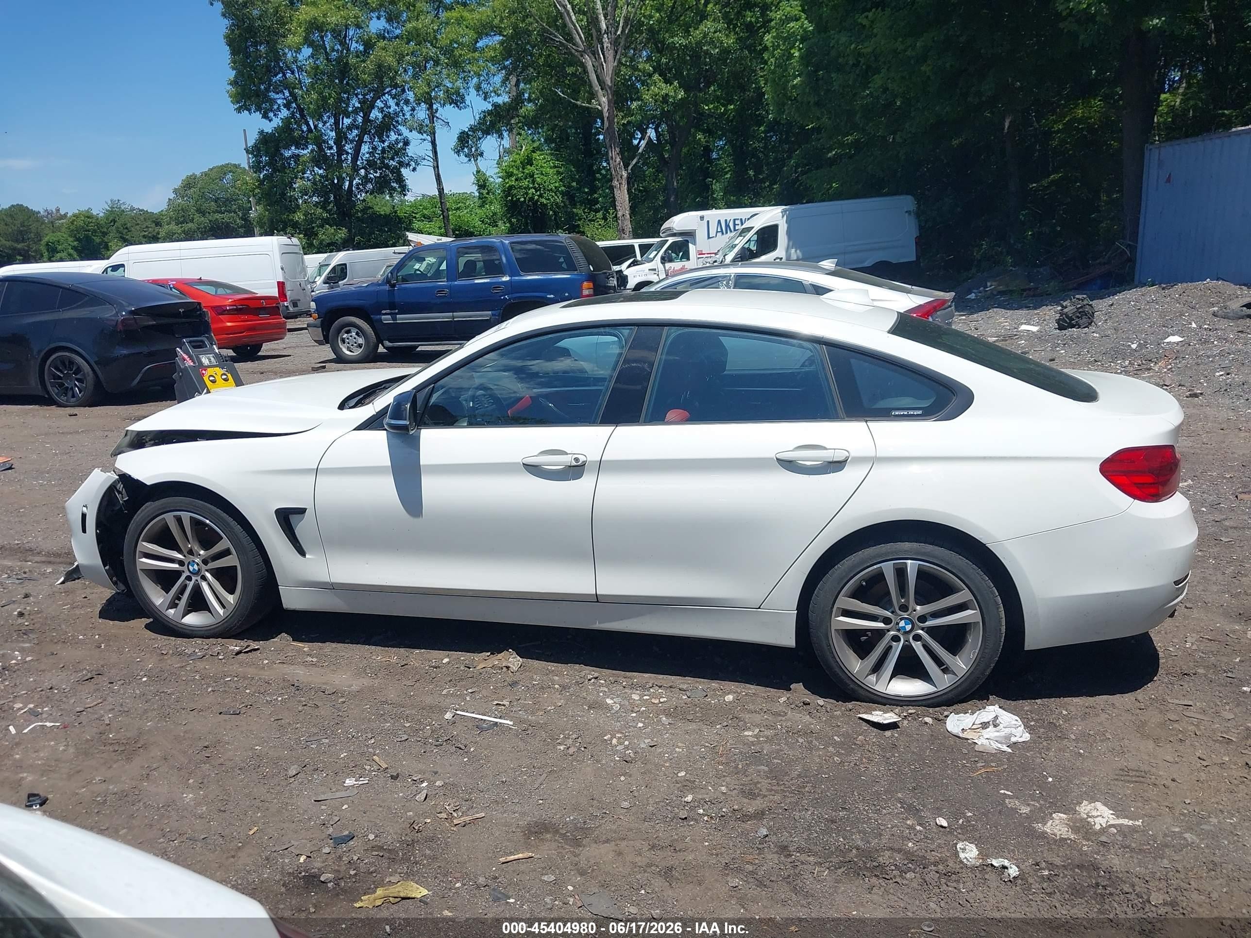 2015 Bmw 428 Gran Coupe Xdrive White vin: WBA4A7C58FD414849