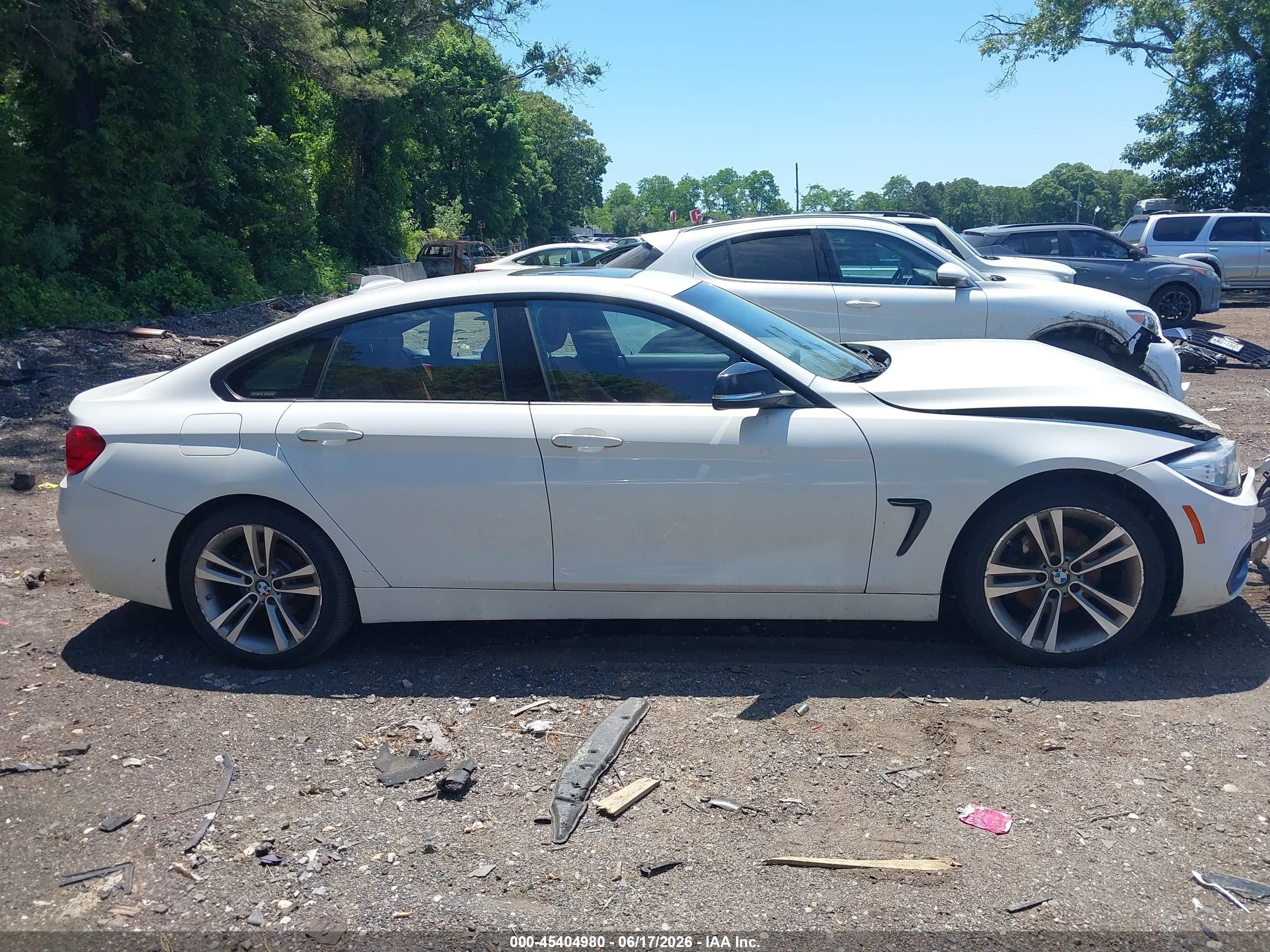 2015 Bmw 428 Gran Coupe Xdrive White vin: WBA4A7C58FD414849