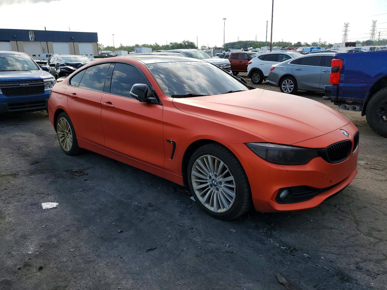 2015 Bmw 428 Xi Gran Coupe Orange vin: WBA4A7C59FD413547