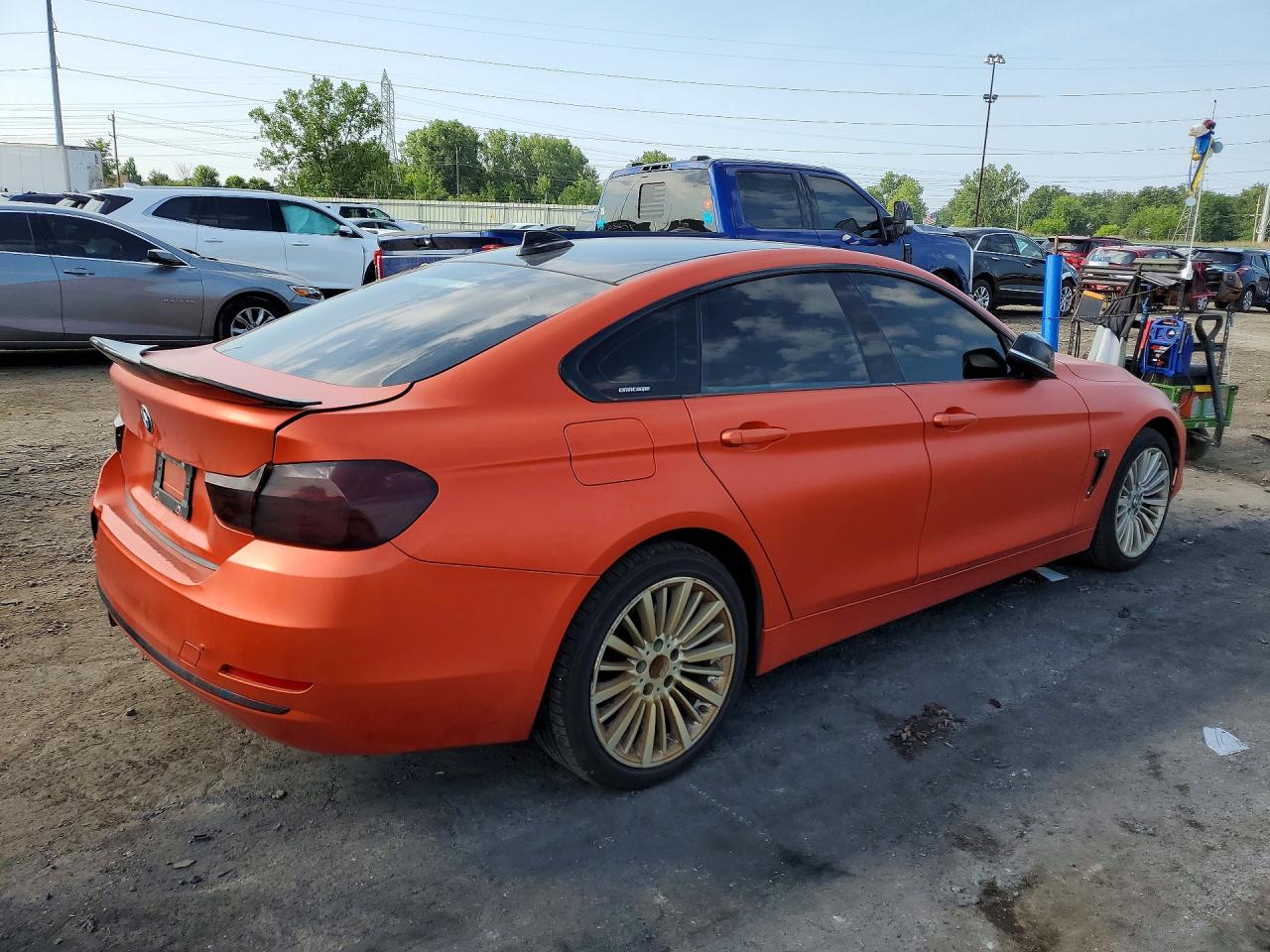2015 Bmw 428 Xi Gran Coupe Orange vin: WBA4A7C59FD413547