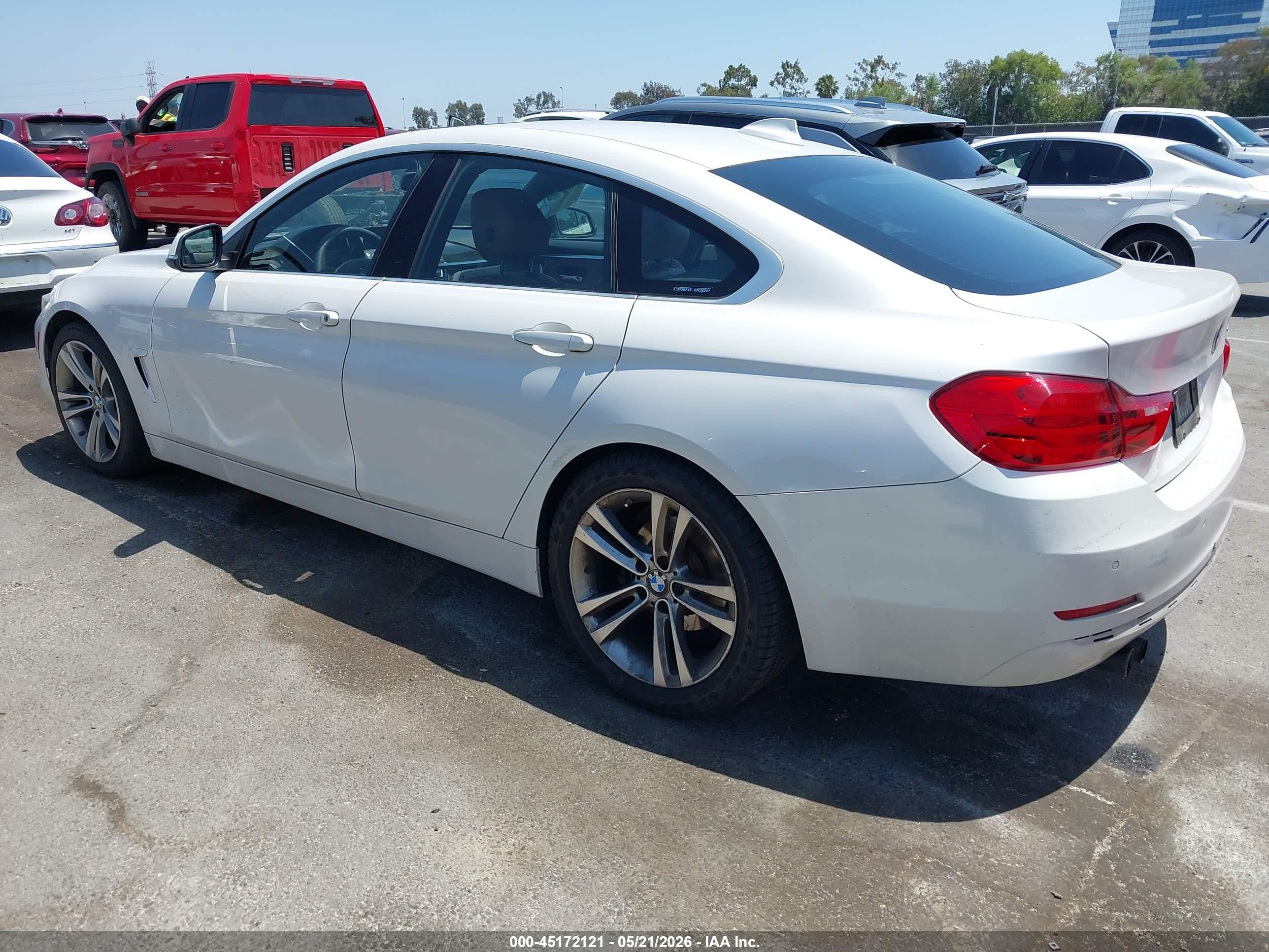 2016 Bmw 428i Gran Coupe   White vin: WBA4A9C50GG695413