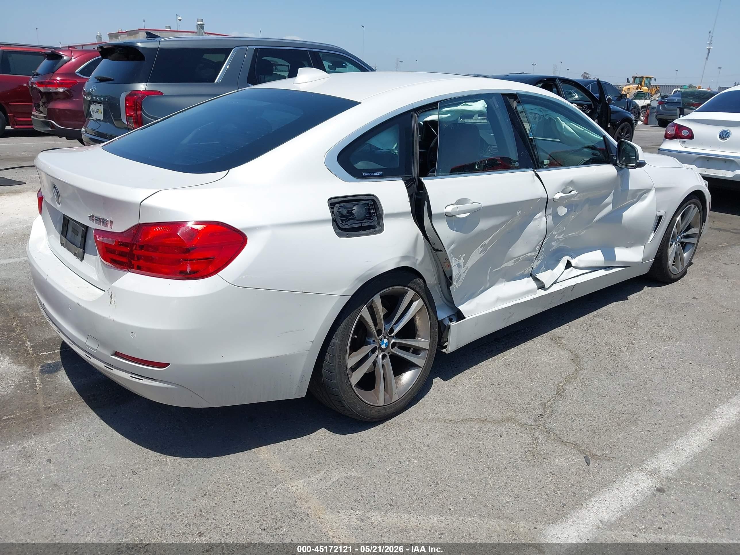 2016 Bmw 428i Gran Coupe   White vin: WBA4A9C50GG695413