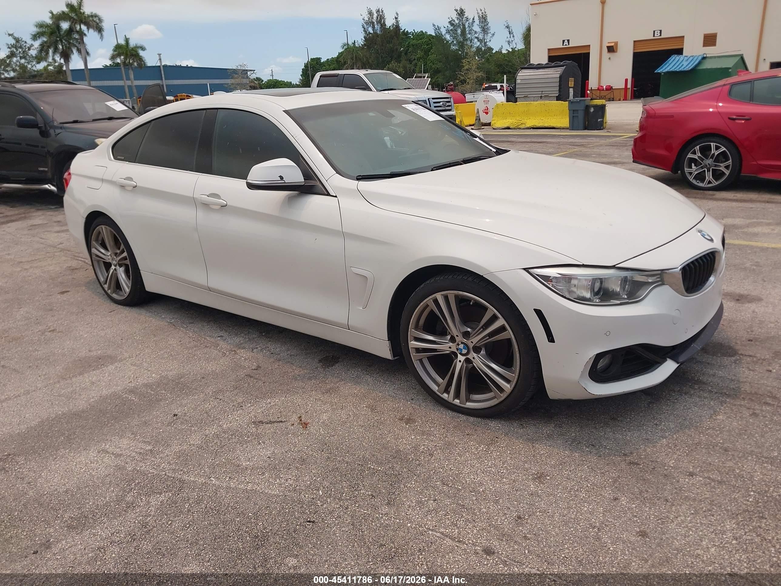 2016 Bmw 428i Gran Coupe White vin: WBA4A9C51GGL89840