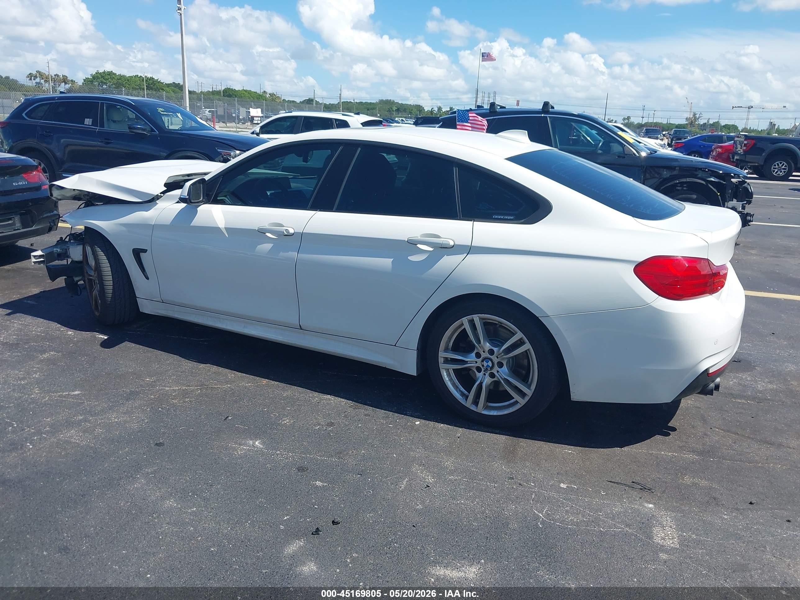 2016 Bmw 428i Gran Coupe White vin: WBA4A9C52GG505529