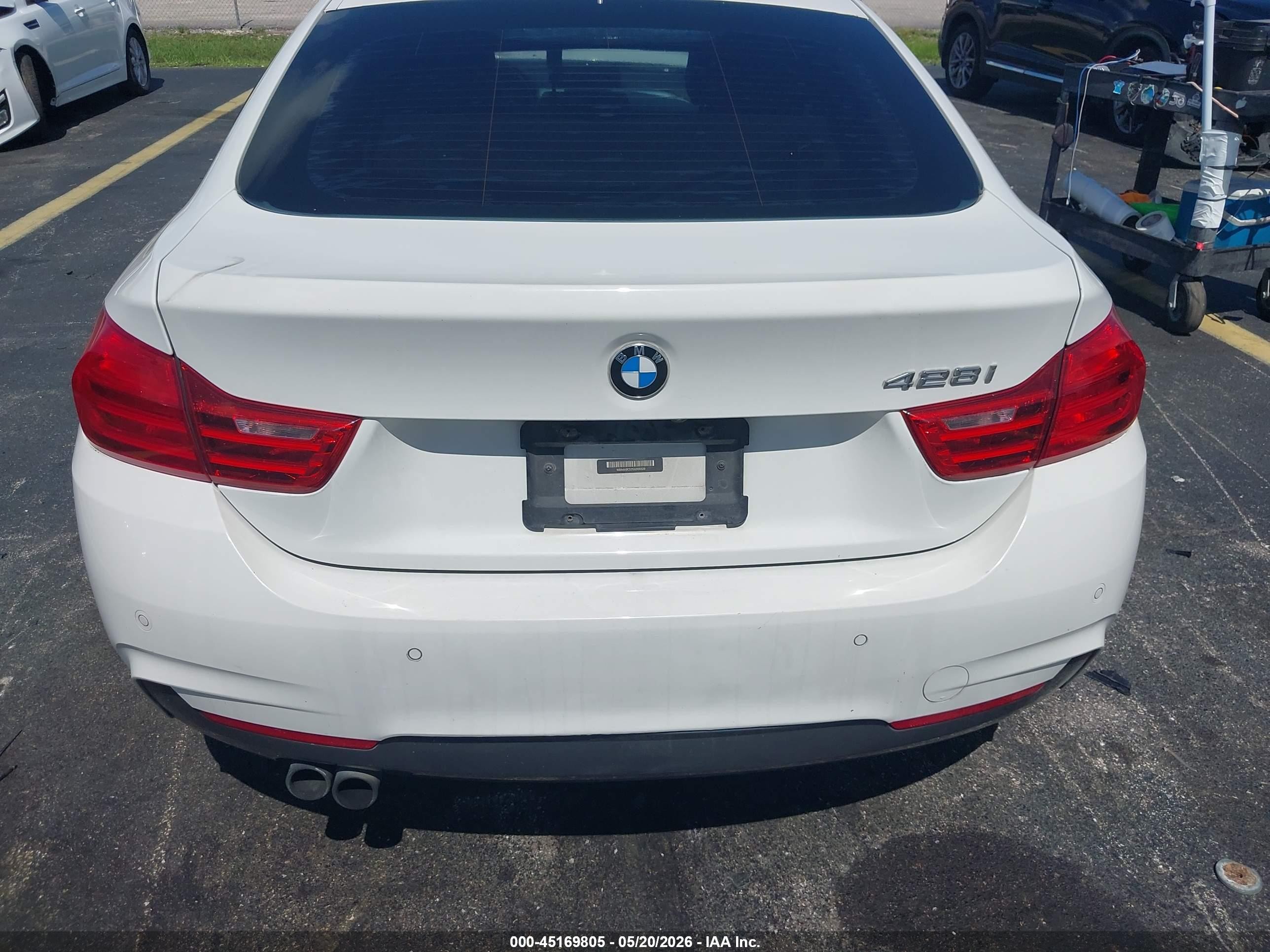 2016 Bmw 428i Gran Coupe White vin: WBA4A9C52GG505529