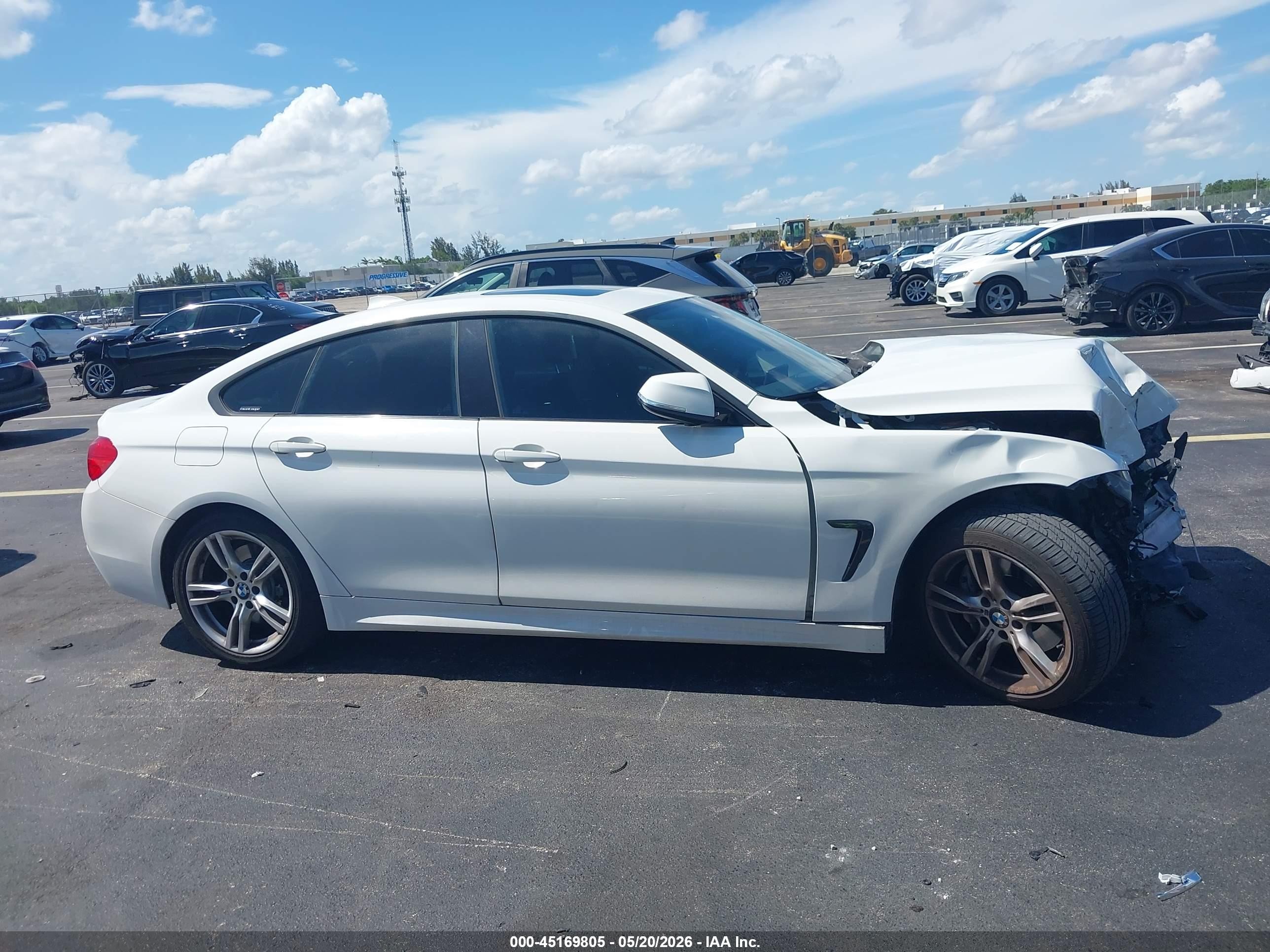 2016 Bmw 428i Gran Coupe White vin: WBA4A9C52GG505529