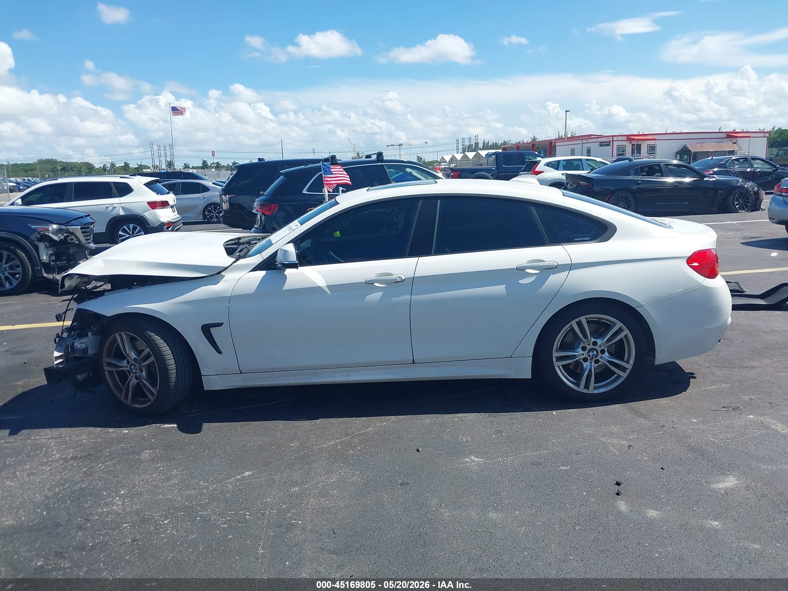 2016 Bmw 428i Gran Coupe White vin: WBA4A9C52GG505529