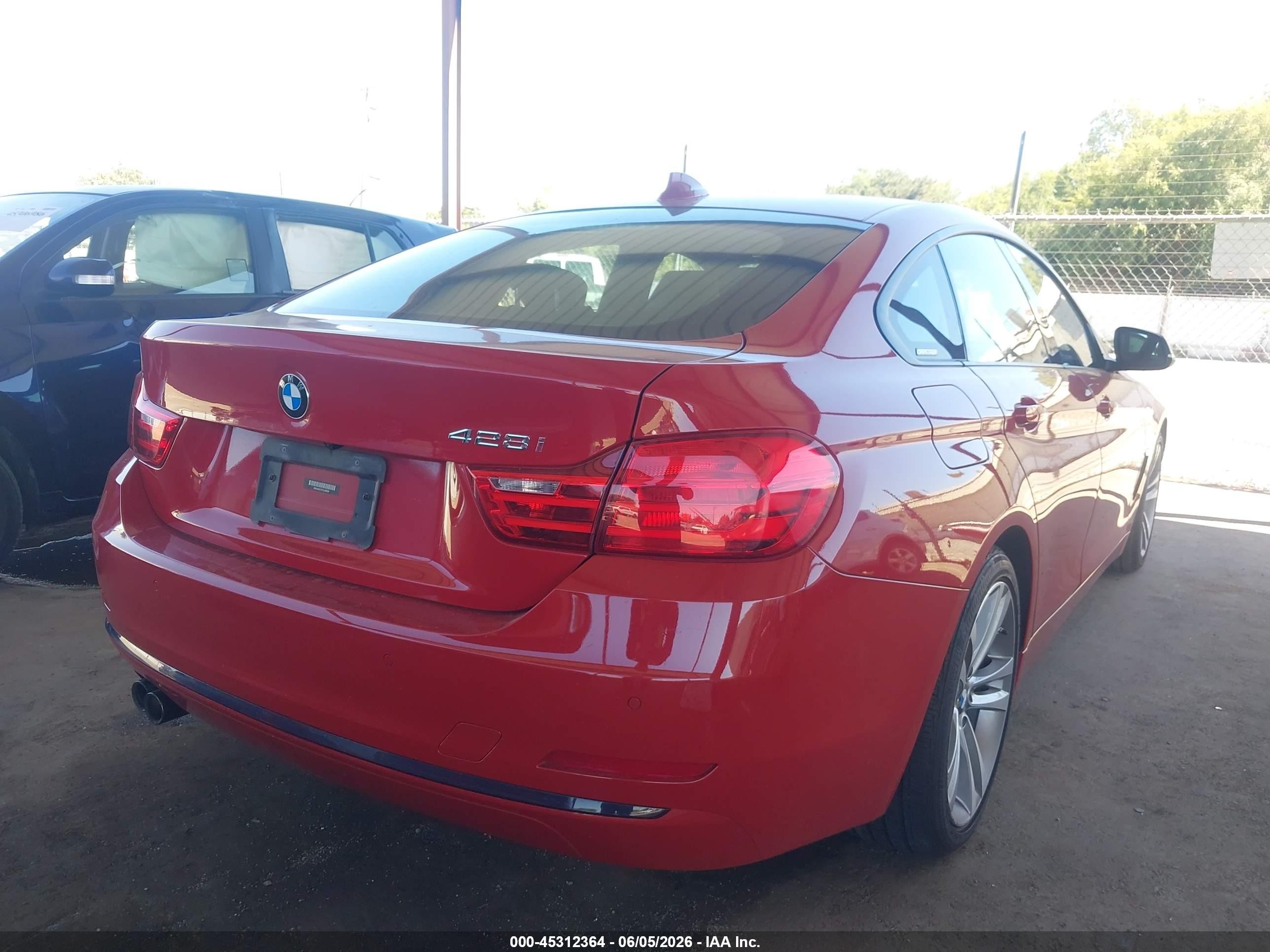 2015 Bmw 428 Gran Coupe   Red vin: WBA4A9C55FGL86096
