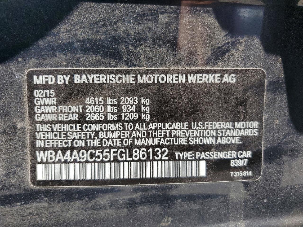2015 Bmw 428 I Gran Coupe Sulev Gray vin: WBA4A9C55FGL86132
