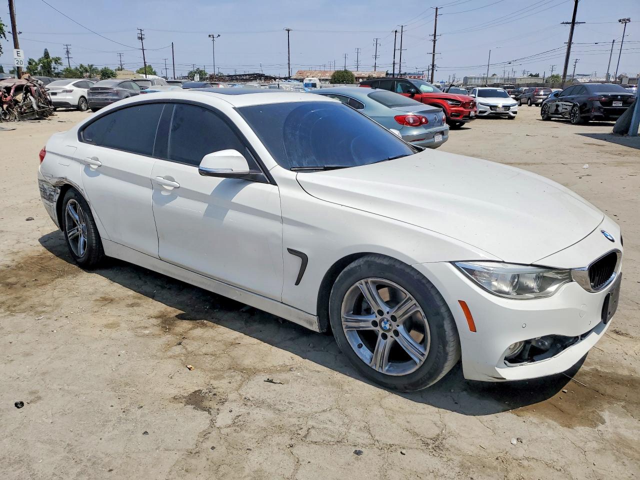 2015 Bmw 428 I Gran Coupe Sulev White vin: WBA4A9C57FGL87153
