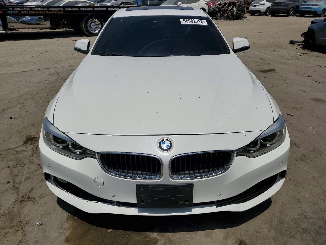 2015 Bmw 428 I Gran Coupe Sulev White vin: WBA4A9C57FGL87153