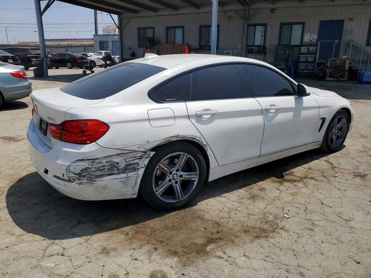 2015 Bmw 428 I Gran Coupe Sulev White vin: WBA4A9C57FGL87153