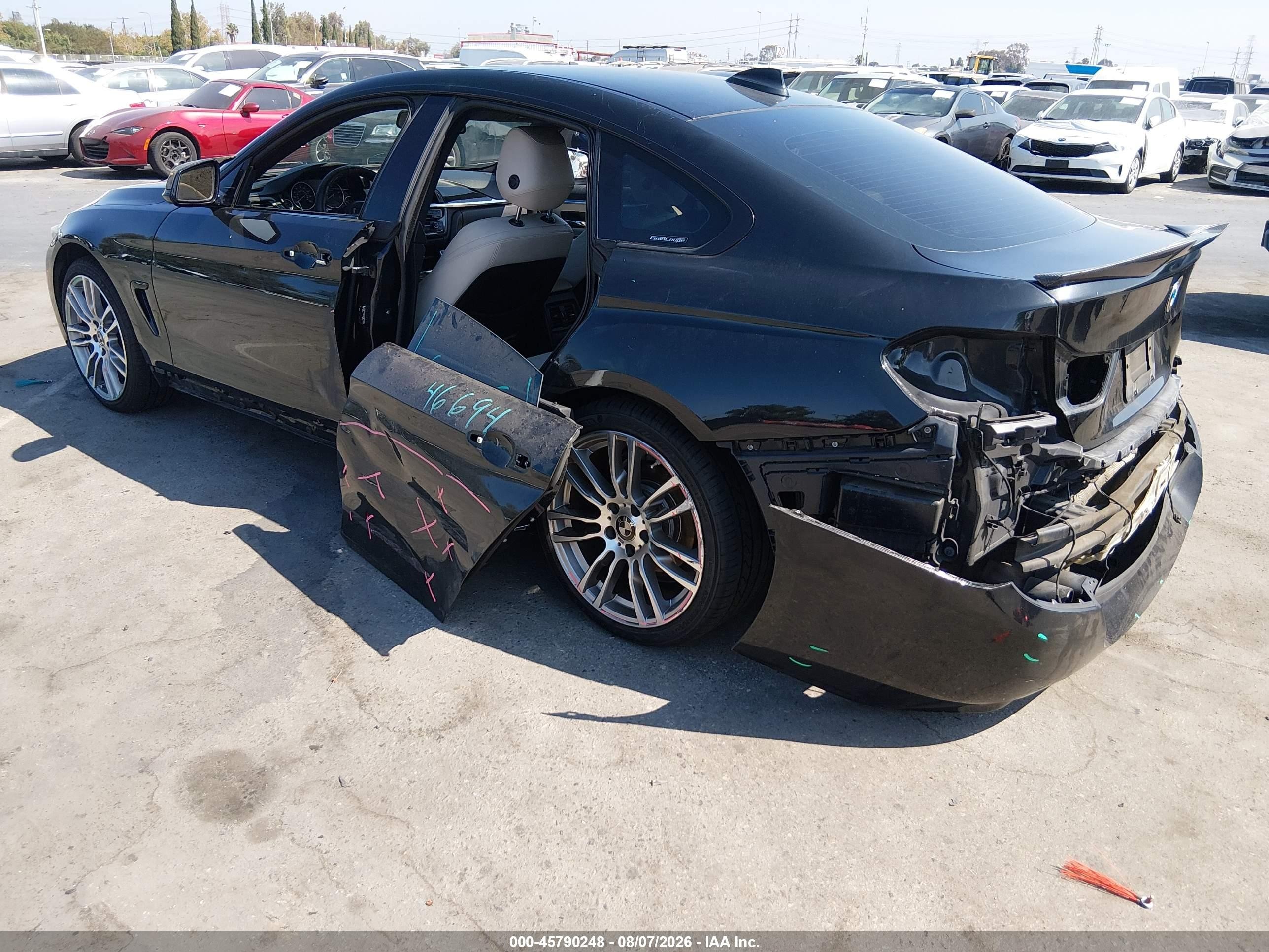 2015 Bmw 428 Gran Coupe   Black vin: WBA4A9C58FGL85153