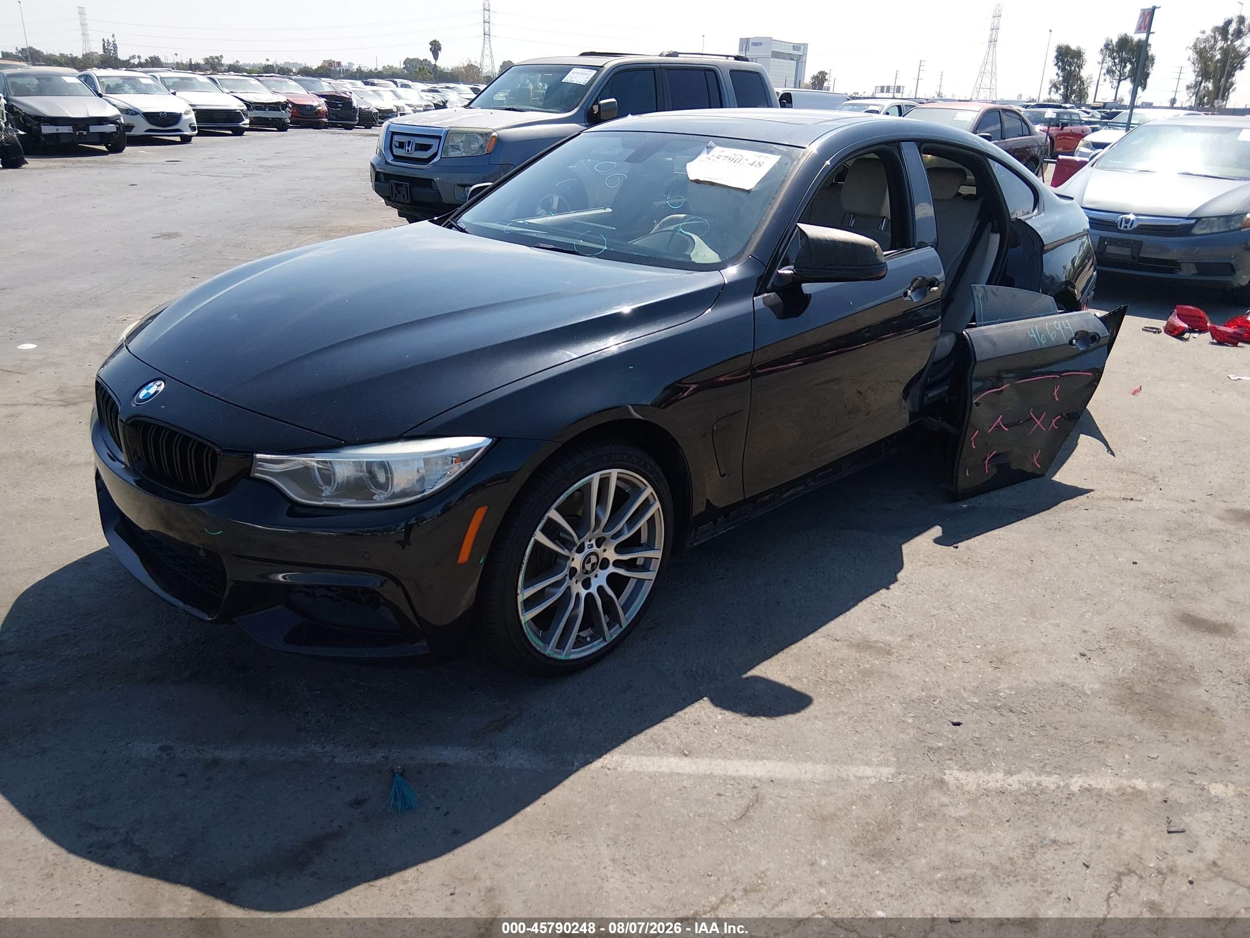 2015 Bmw 428 Gran Coupe   Black vin: WBA4A9C58FGL85153
