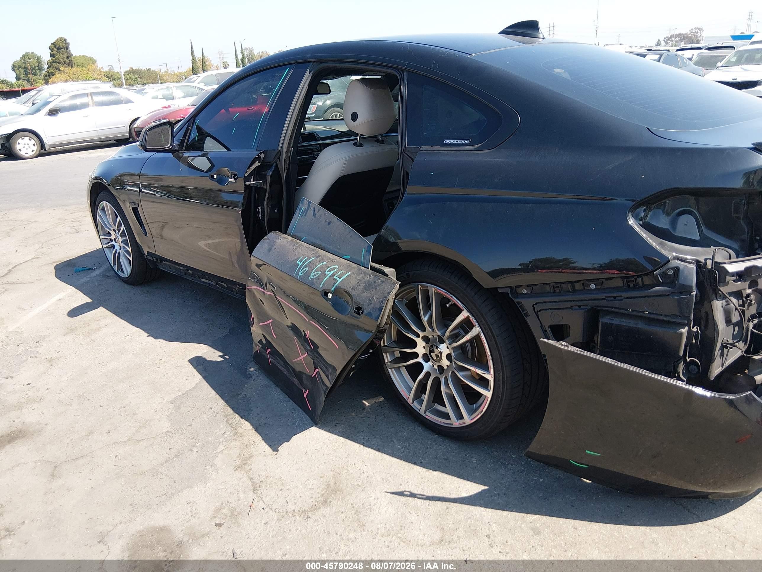 2015 Bmw 428 Gran Coupe   Black vin: WBA4A9C58FGL85153