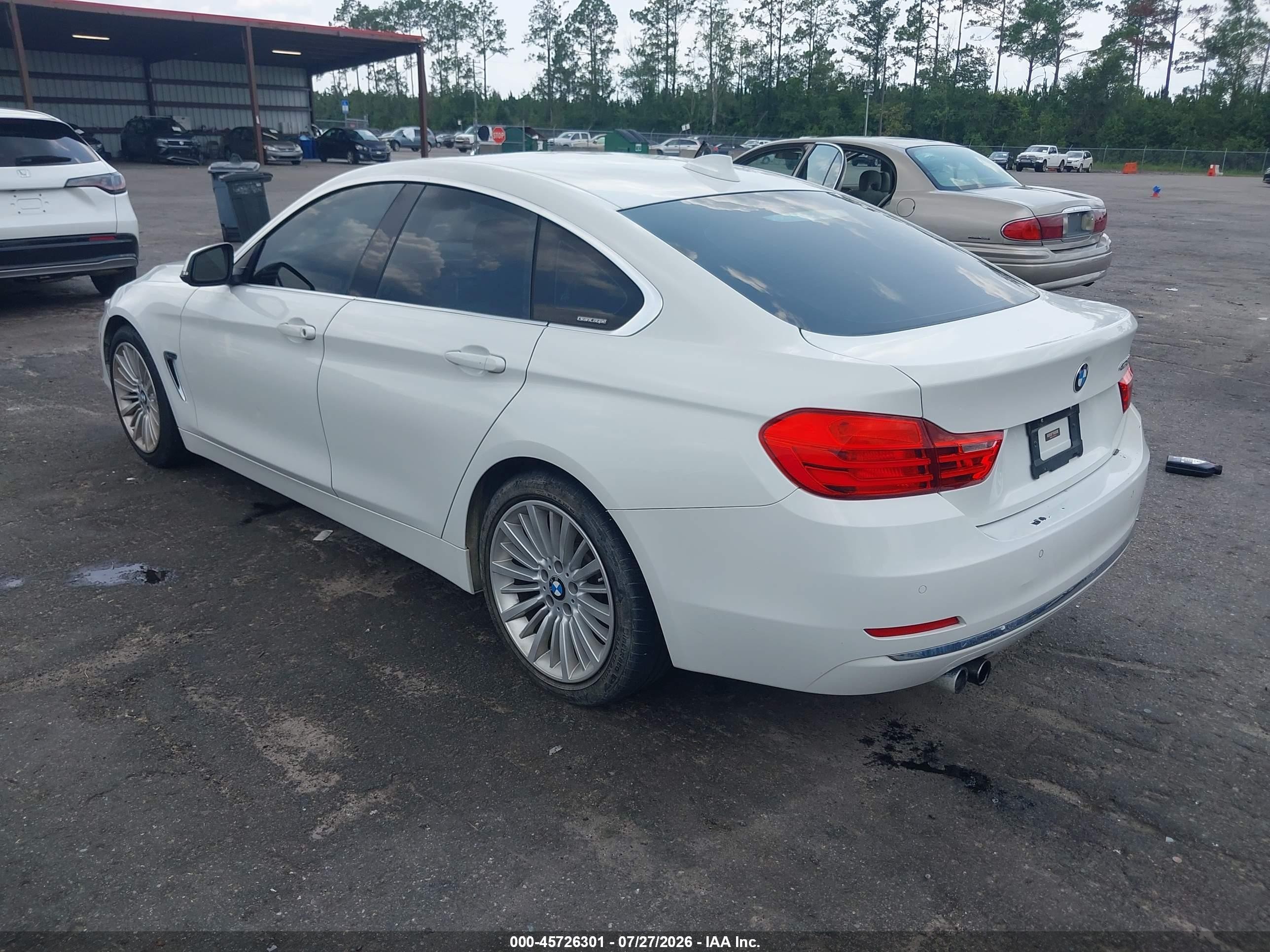2015 Bmw 428 Gran Coupe   White vin: WBA4A9C59FD416170