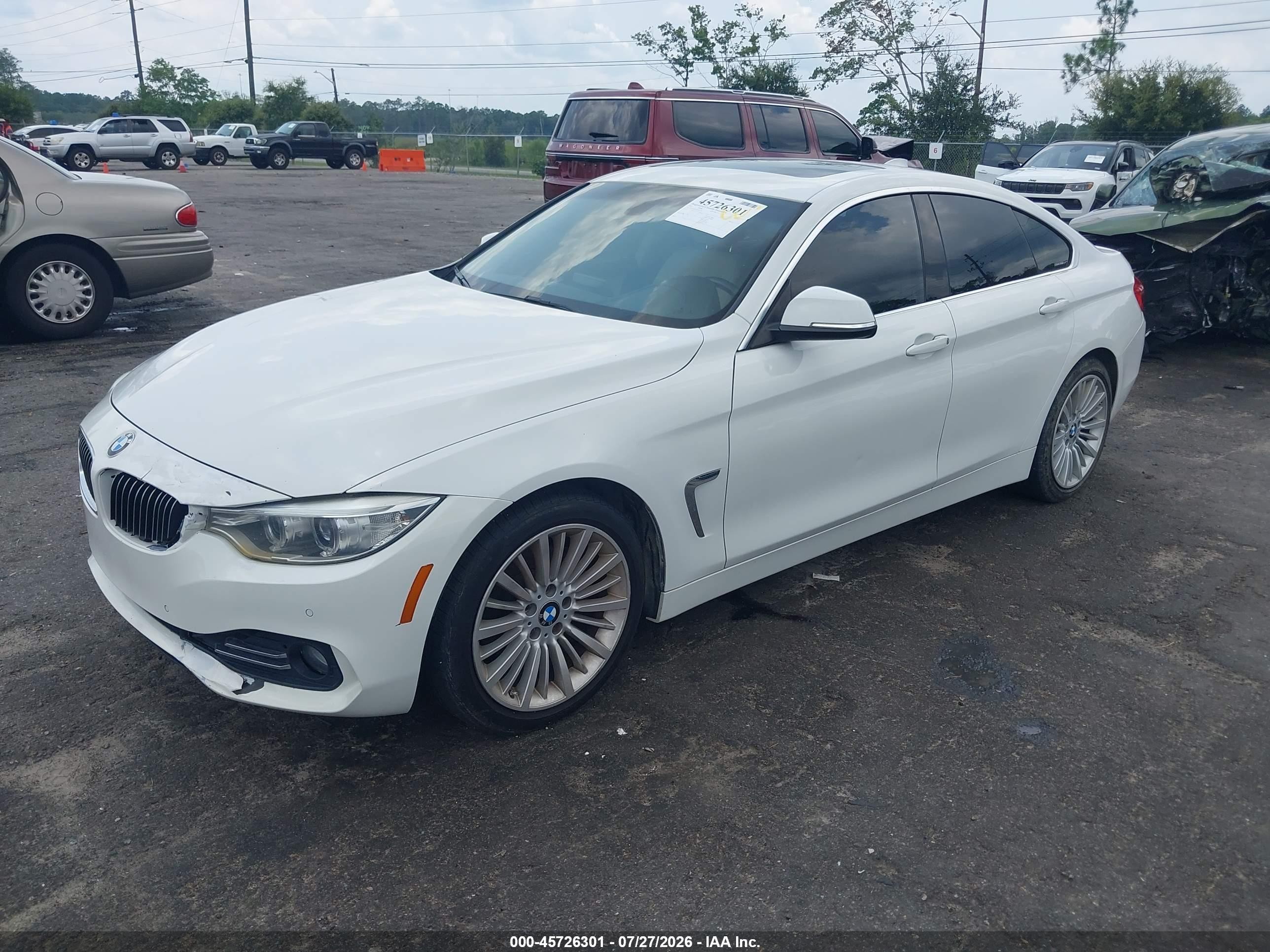 2015 Bmw 428 Gran Coupe   White vin: WBA4A9C59FD416170