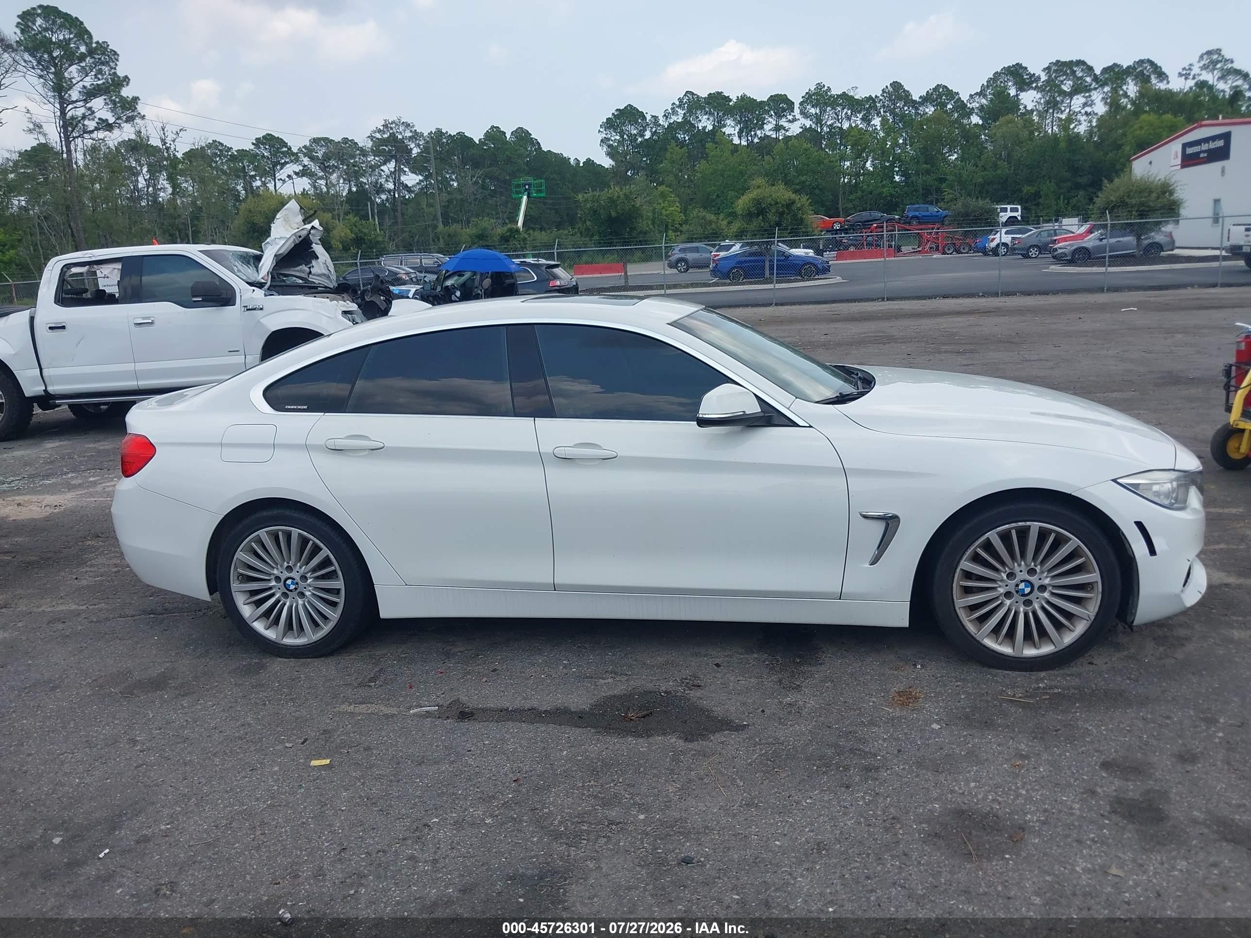 2015 Bmw 428 Gran Coupe   White vin: WBA4A9C59FD416170