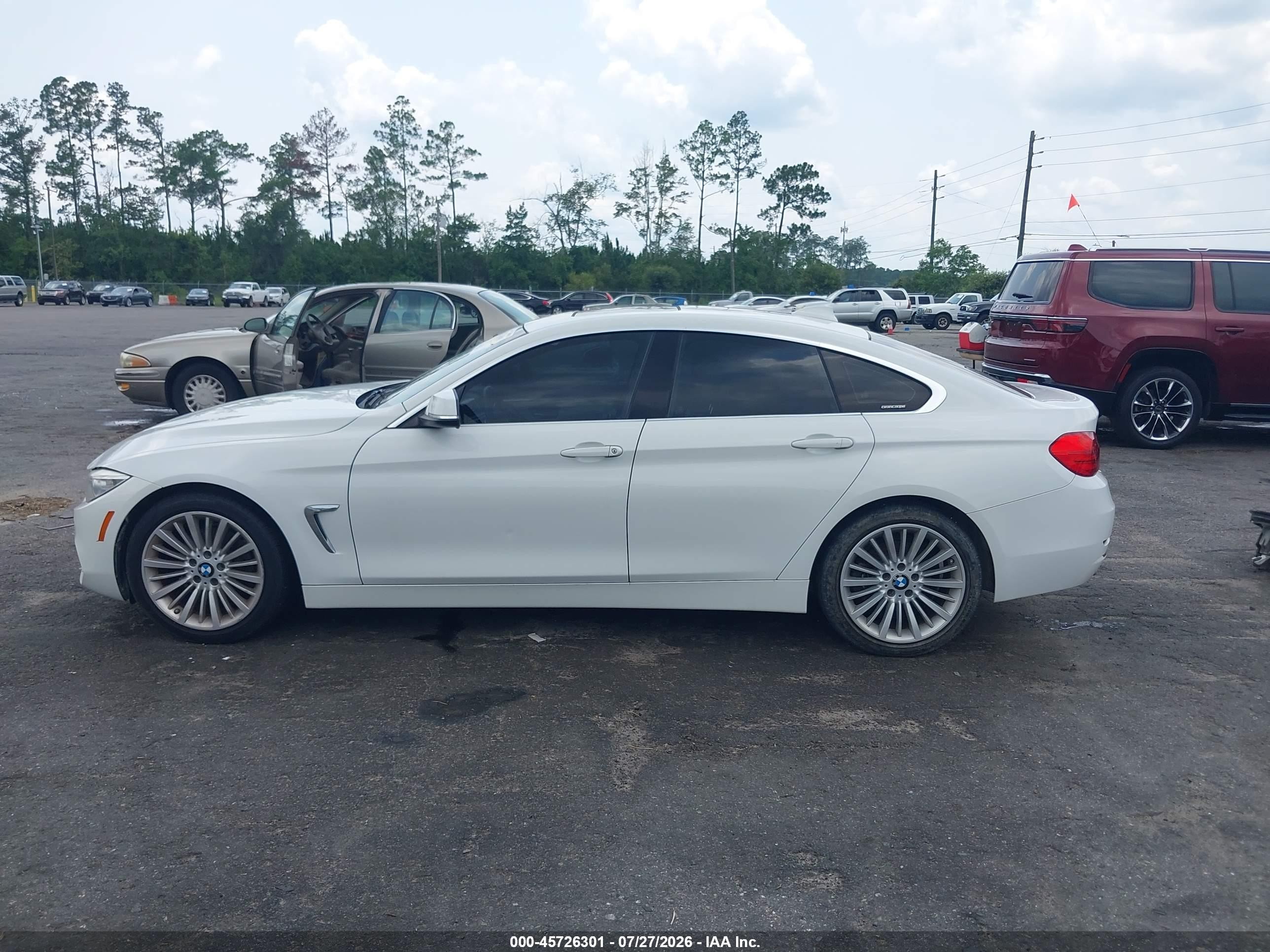 2015 Bmw 428 Gran Coupe   White vin: WBA4A9C59FD416170