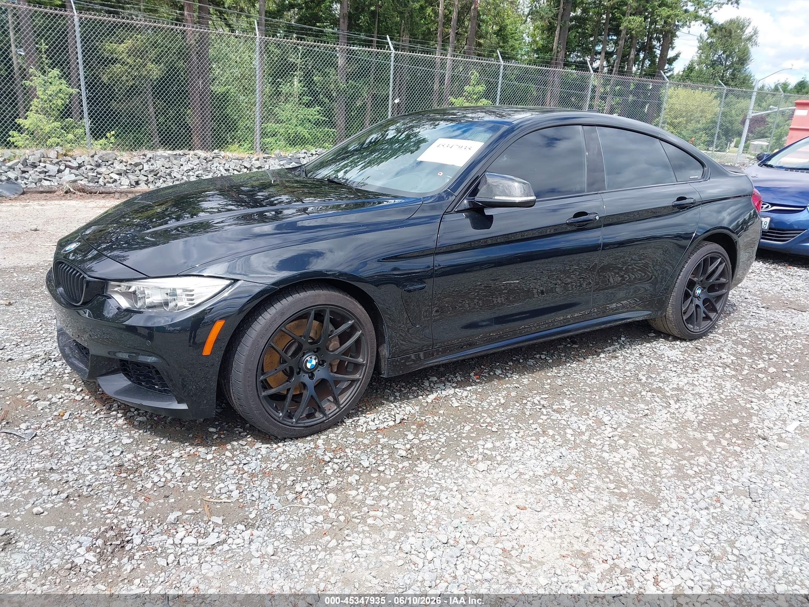2015 Bmw 435i Gran Coupe   Black vin: WBA4B1C50FG241546