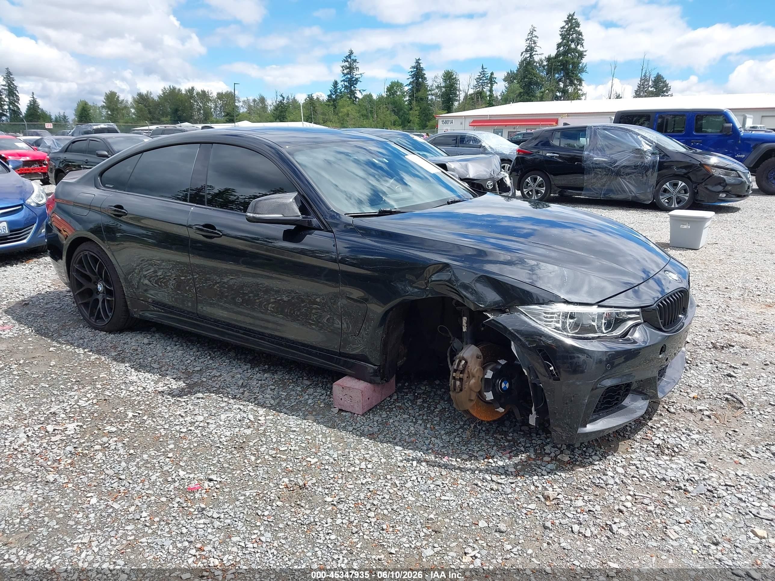 2015 Bmw 435i Gran Coupe   Black vin: WBA4B1C50FG241546