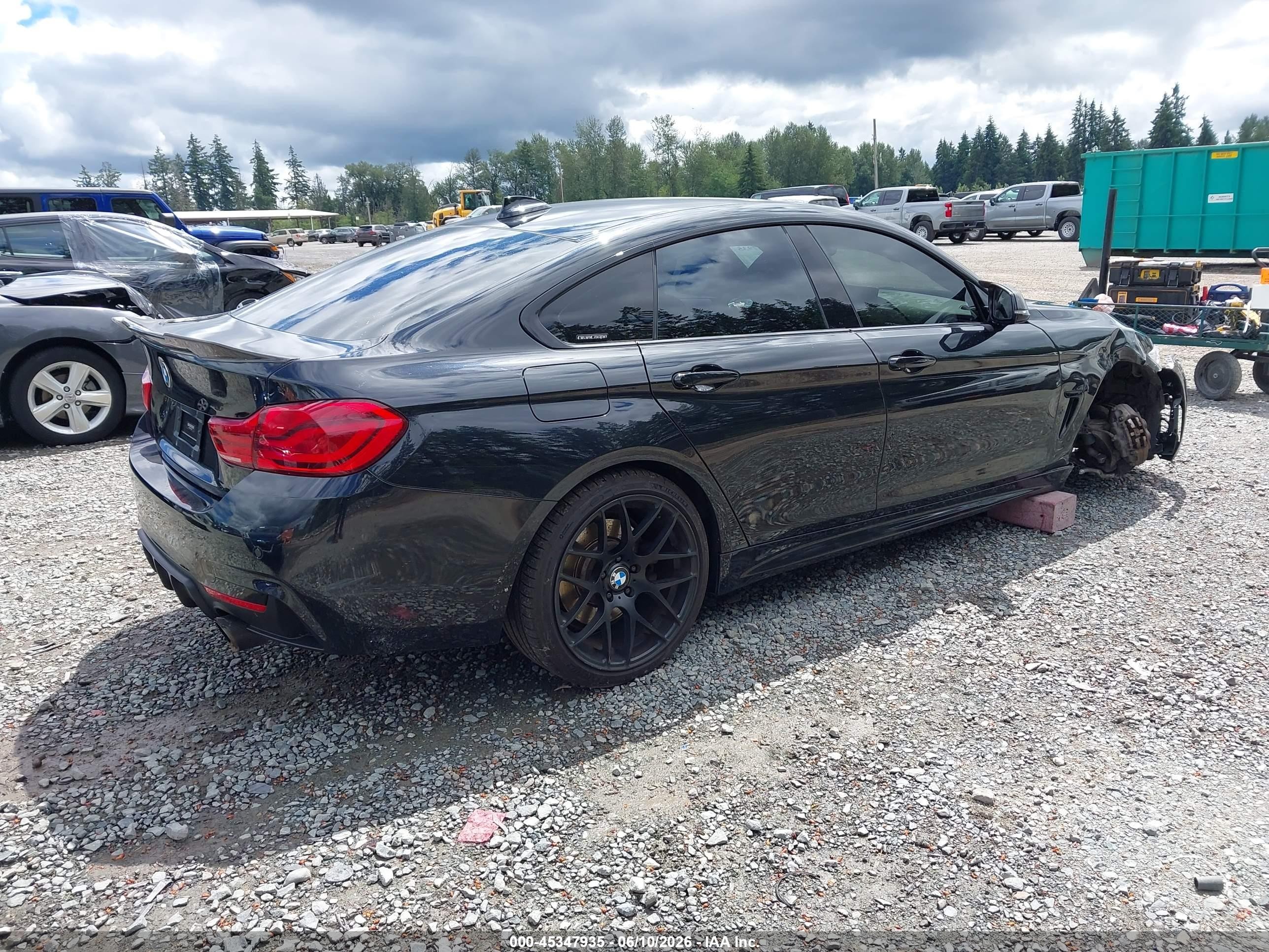 2015 Bmw 435i Gran Coupe   Black vin: WBA4B1C50FG241546