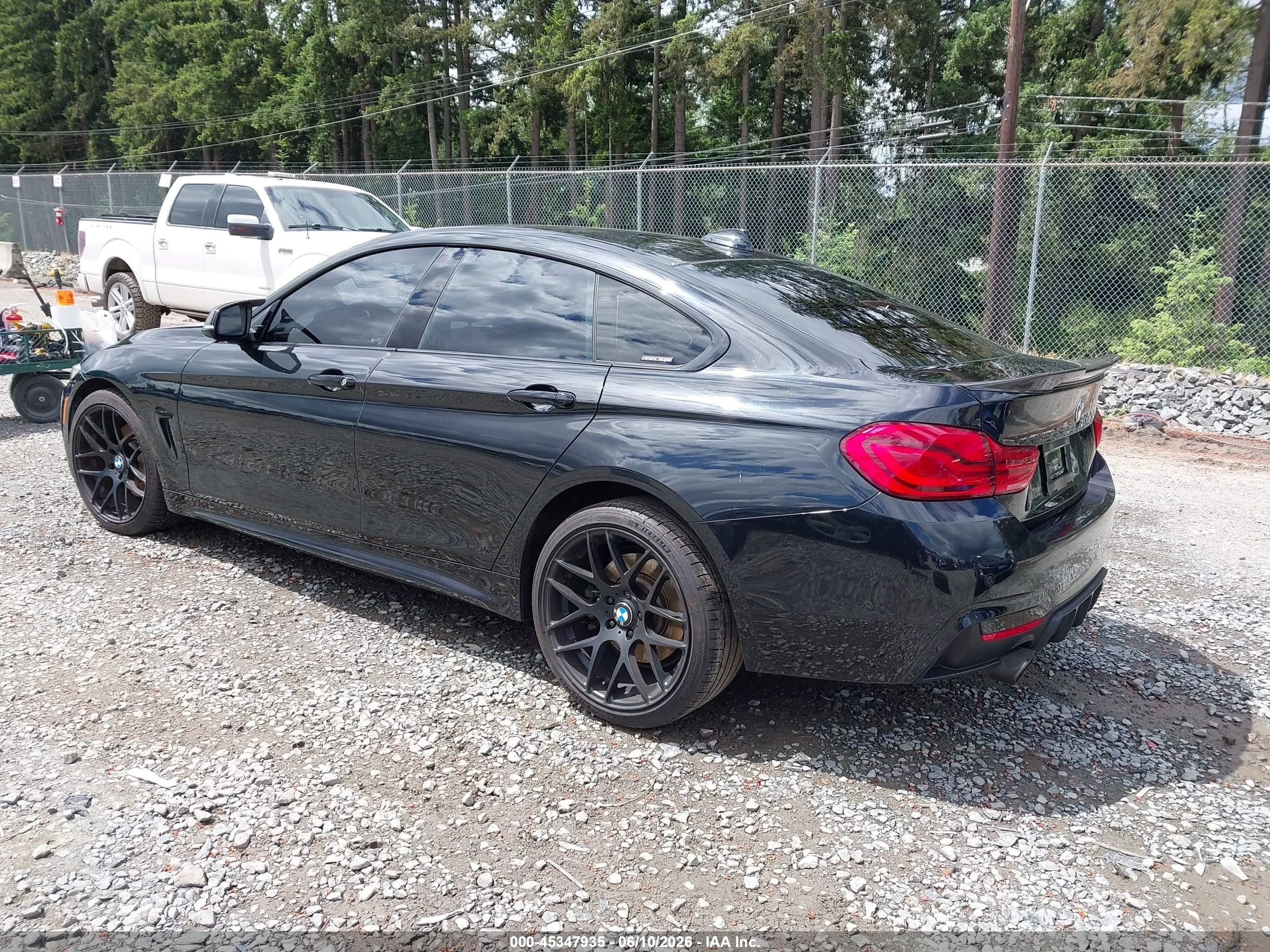 2015 Bmw 435i Gran Coupe   Black vin: WBA4B1C50FG241546