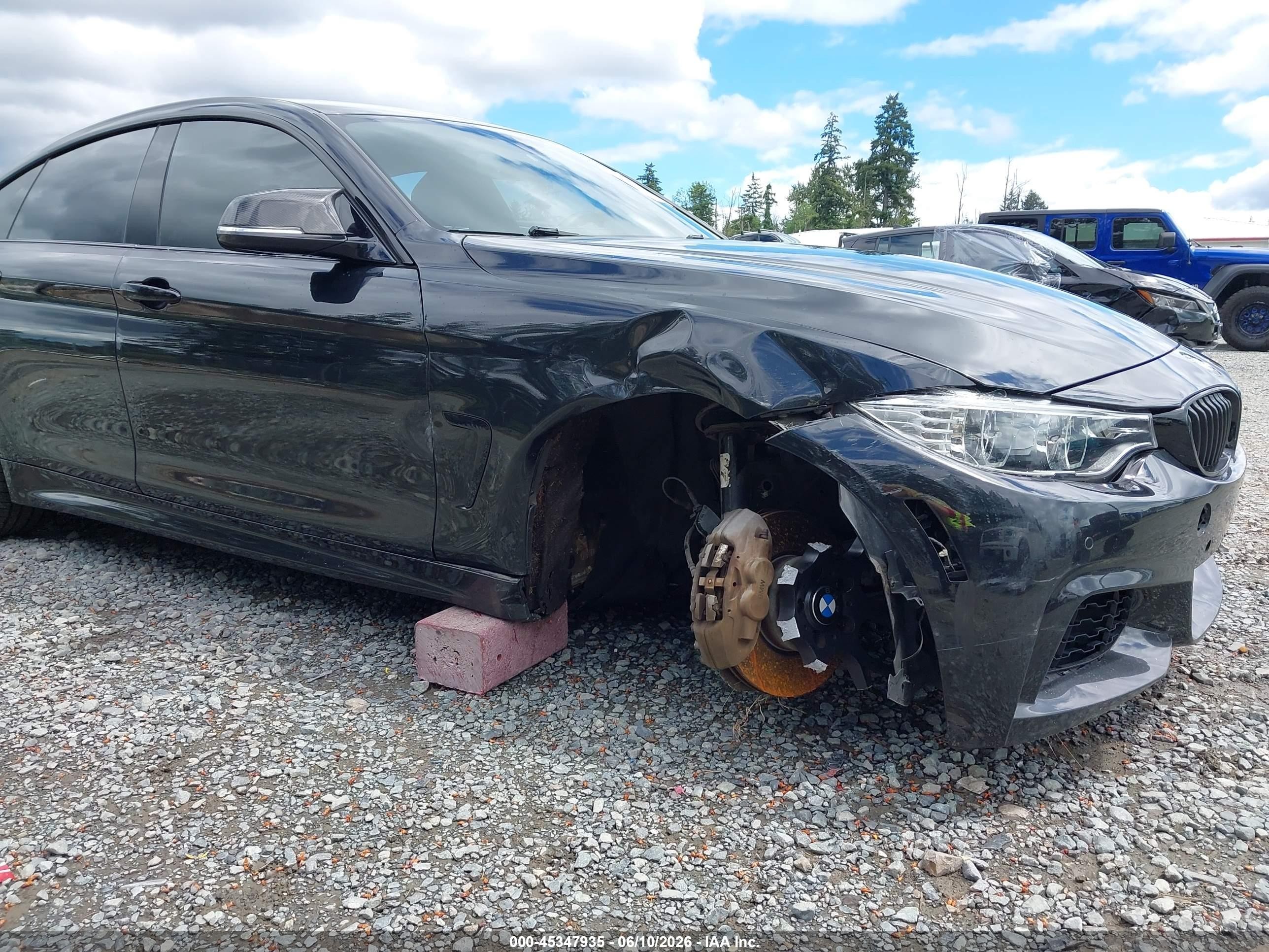 2015 Bmw 435i Gran Coupe   Black vin: WBA4B1C50FG241546