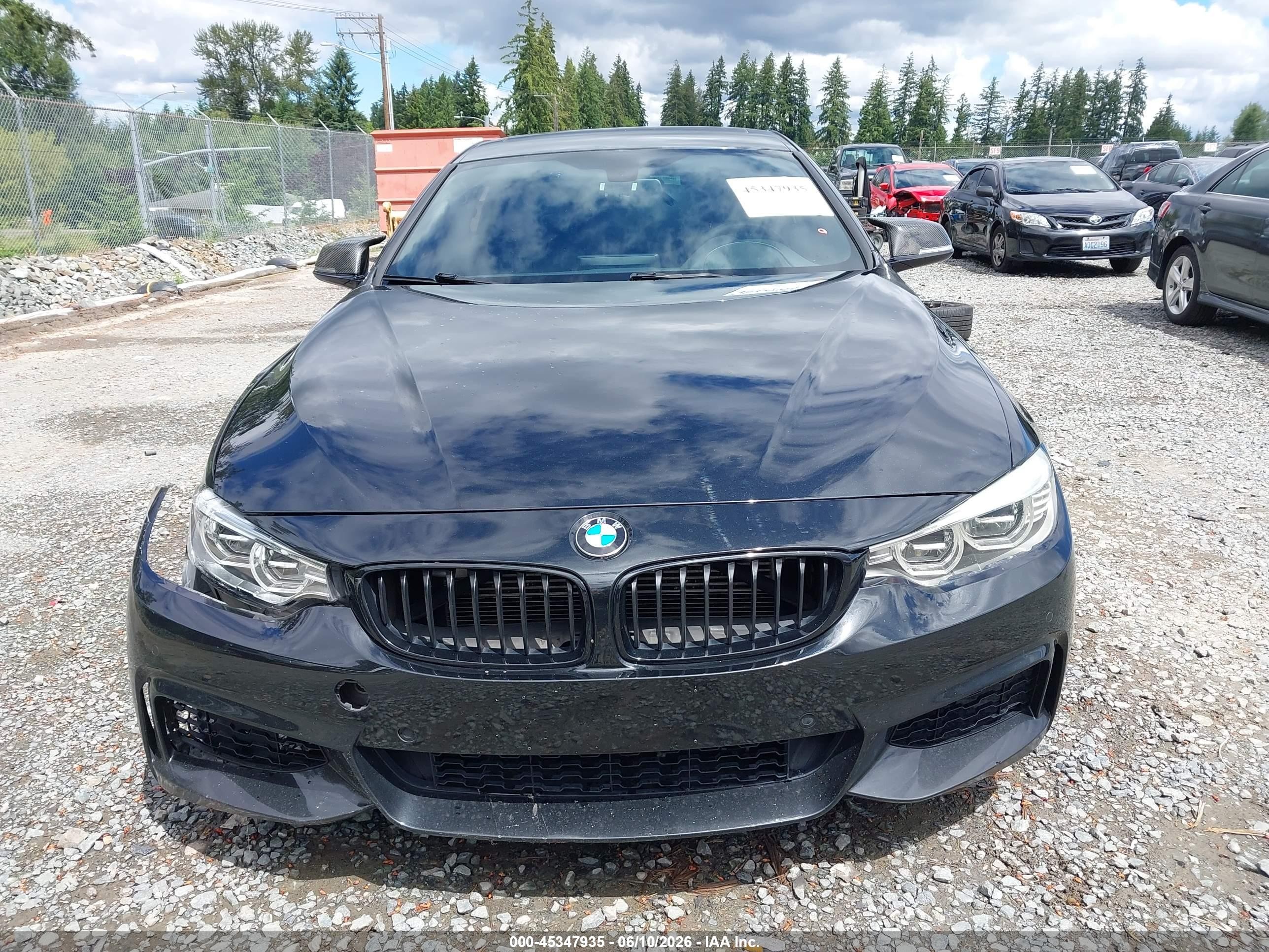 2015 Bmw 435i Gran Coupe   Black vin: WBA4B1C50FG241546