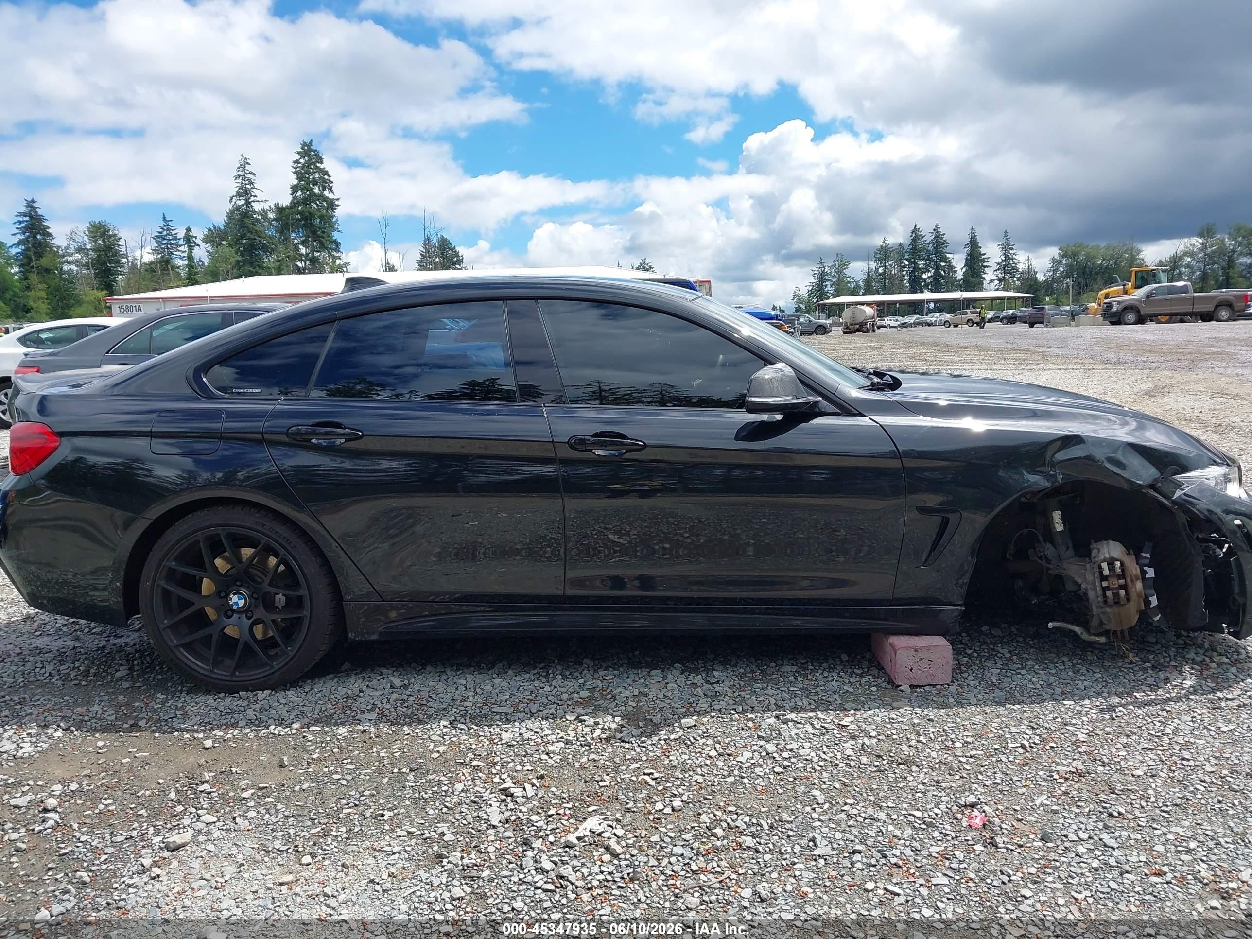 2015 Bmw 435i Gran Coupe   Black vin: WBA4B1C50FG241546