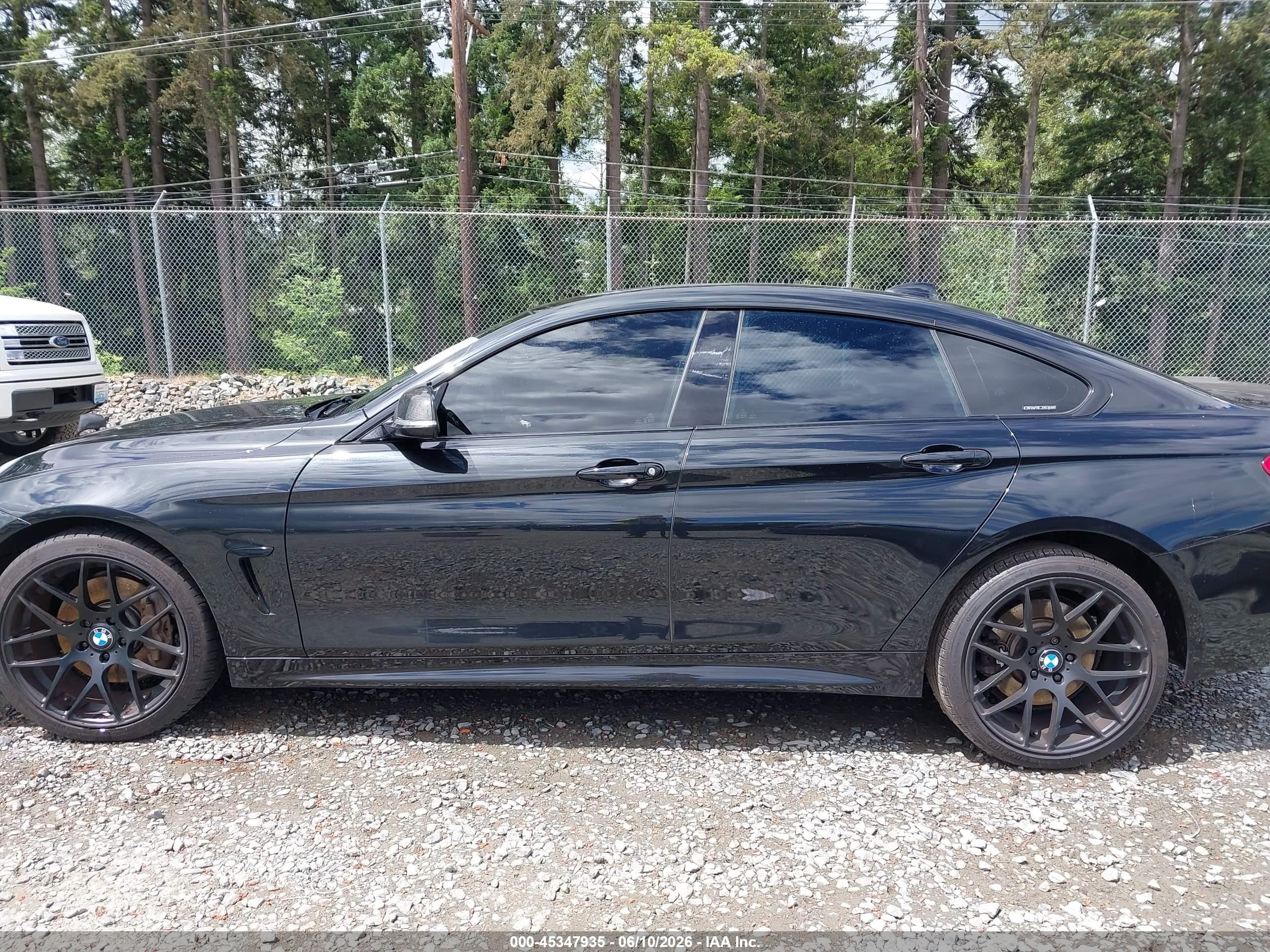 2015 Bmw 435i Gran Coupe   Black vin: WBA4B1C50FG241546