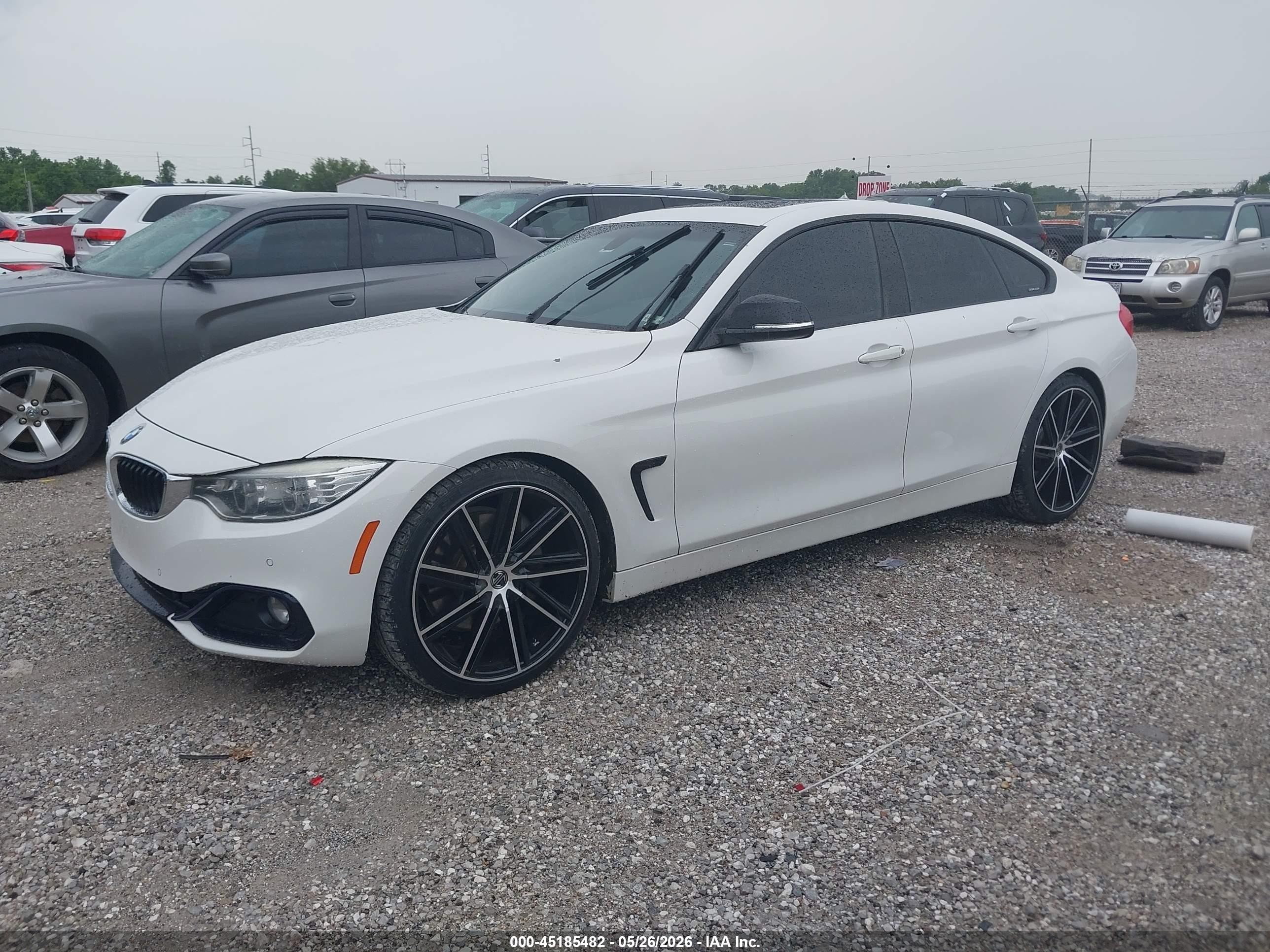 2015 Bmw 435i Gran Coupe   White vin: WBA4B1C51FD418090