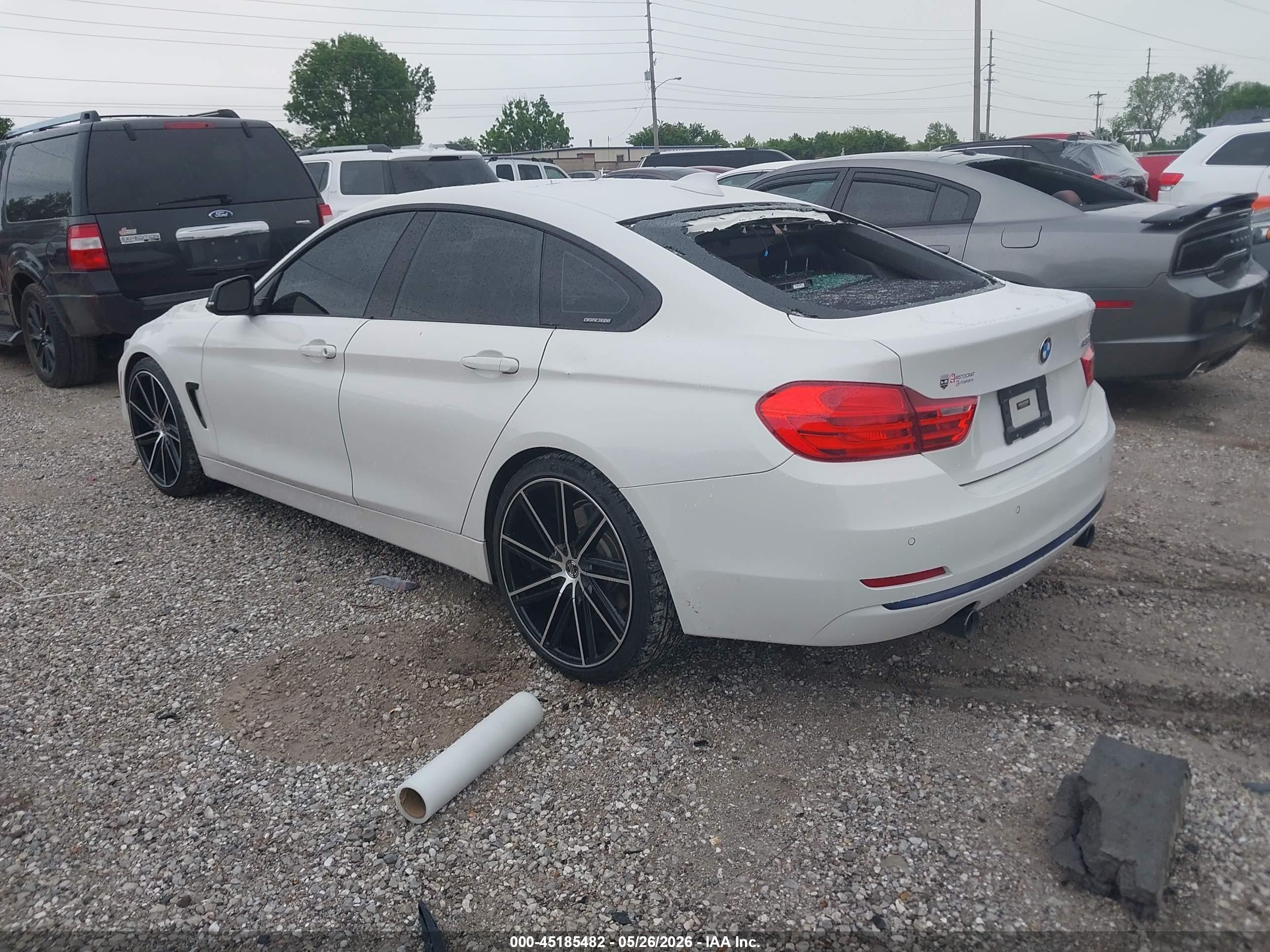 2015 Bmw 435i Gran Coupe   White vin: WBA4B1C51FD418090