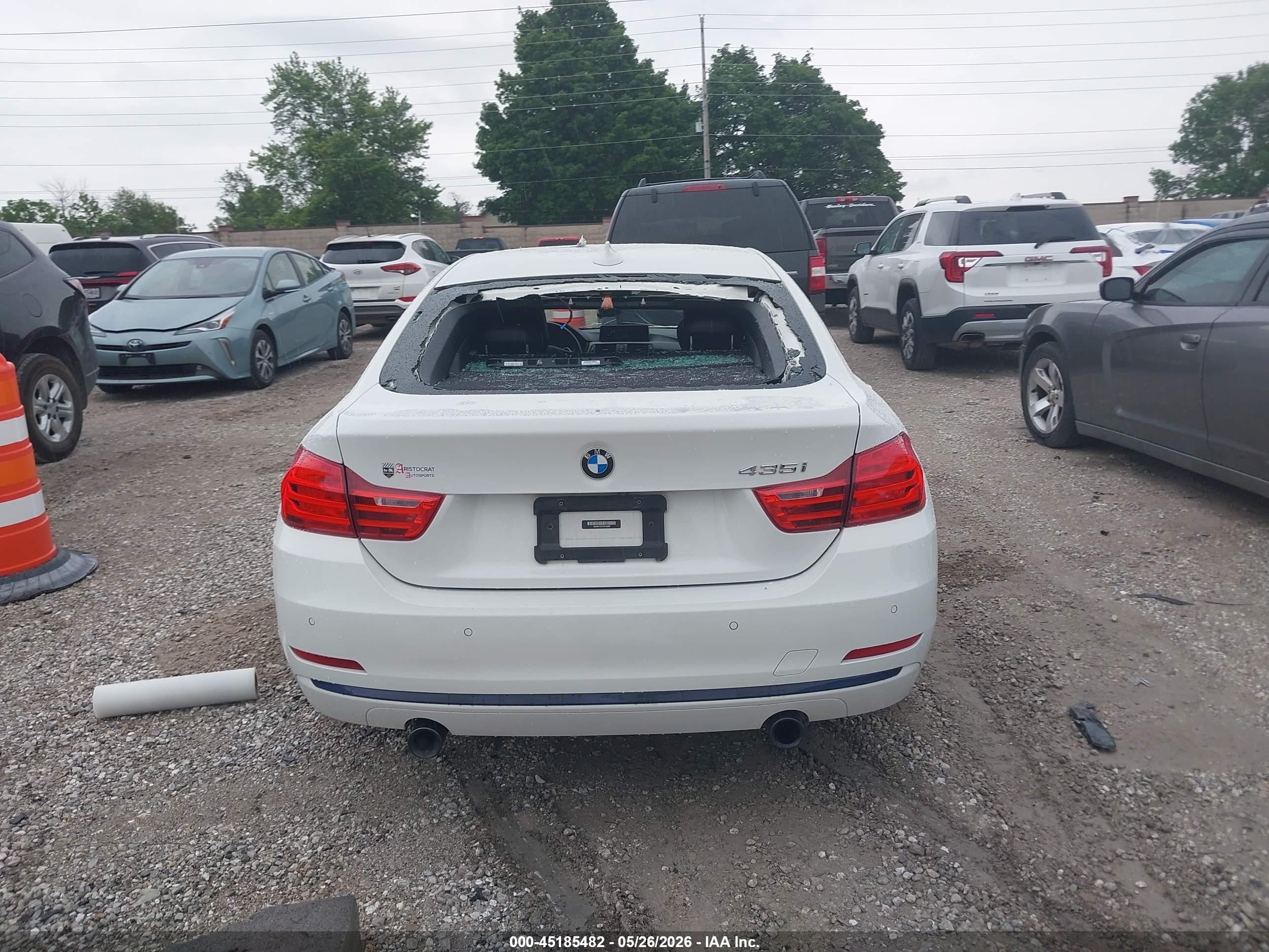 2015 Bmw 435i Gran Coupe   White vin: WBA4B1C51FD418090