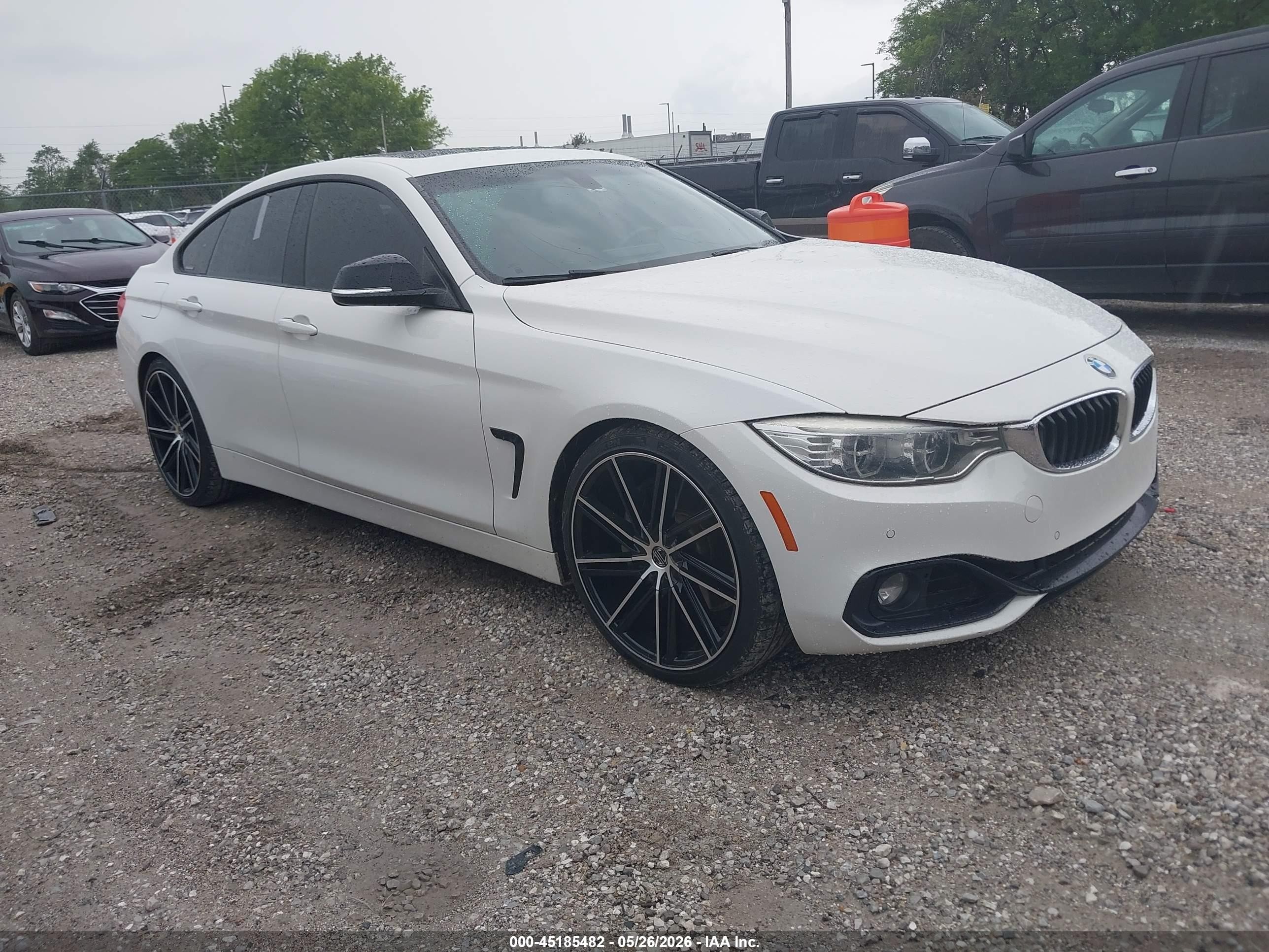2015 Bmw 435i Gran Coupe   White vin: WBA4B1C51FD418090