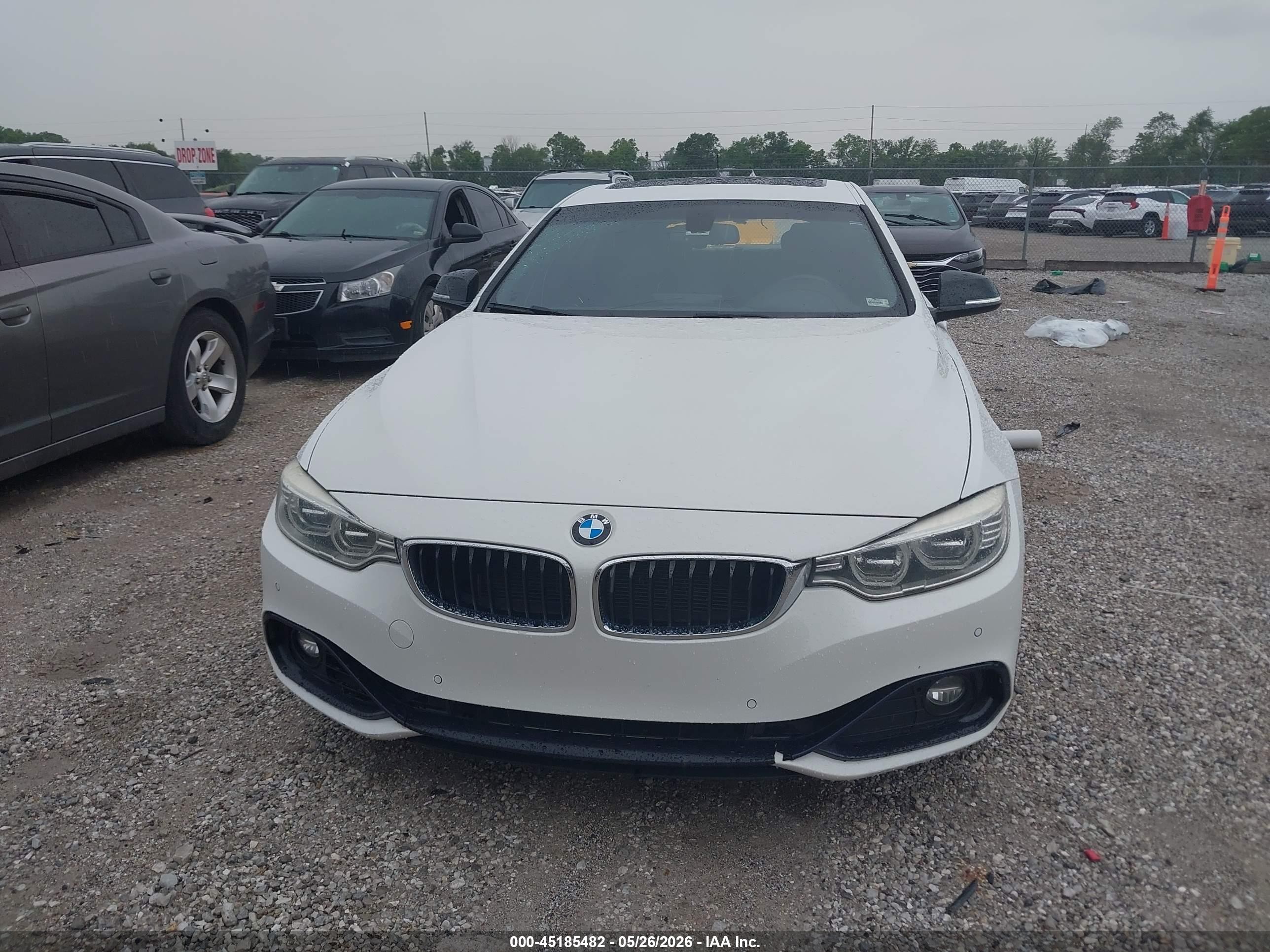 2015 Bmw 435i Gran Coupe   White vin: WBA4B1C51FD418090