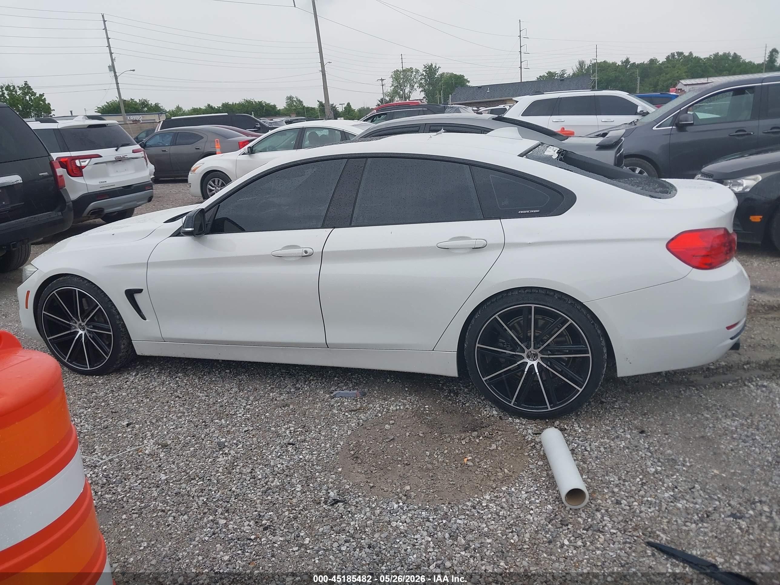 2015 Bmw 435i Gran Coupe   White vin: WBA4B1C51FD418090