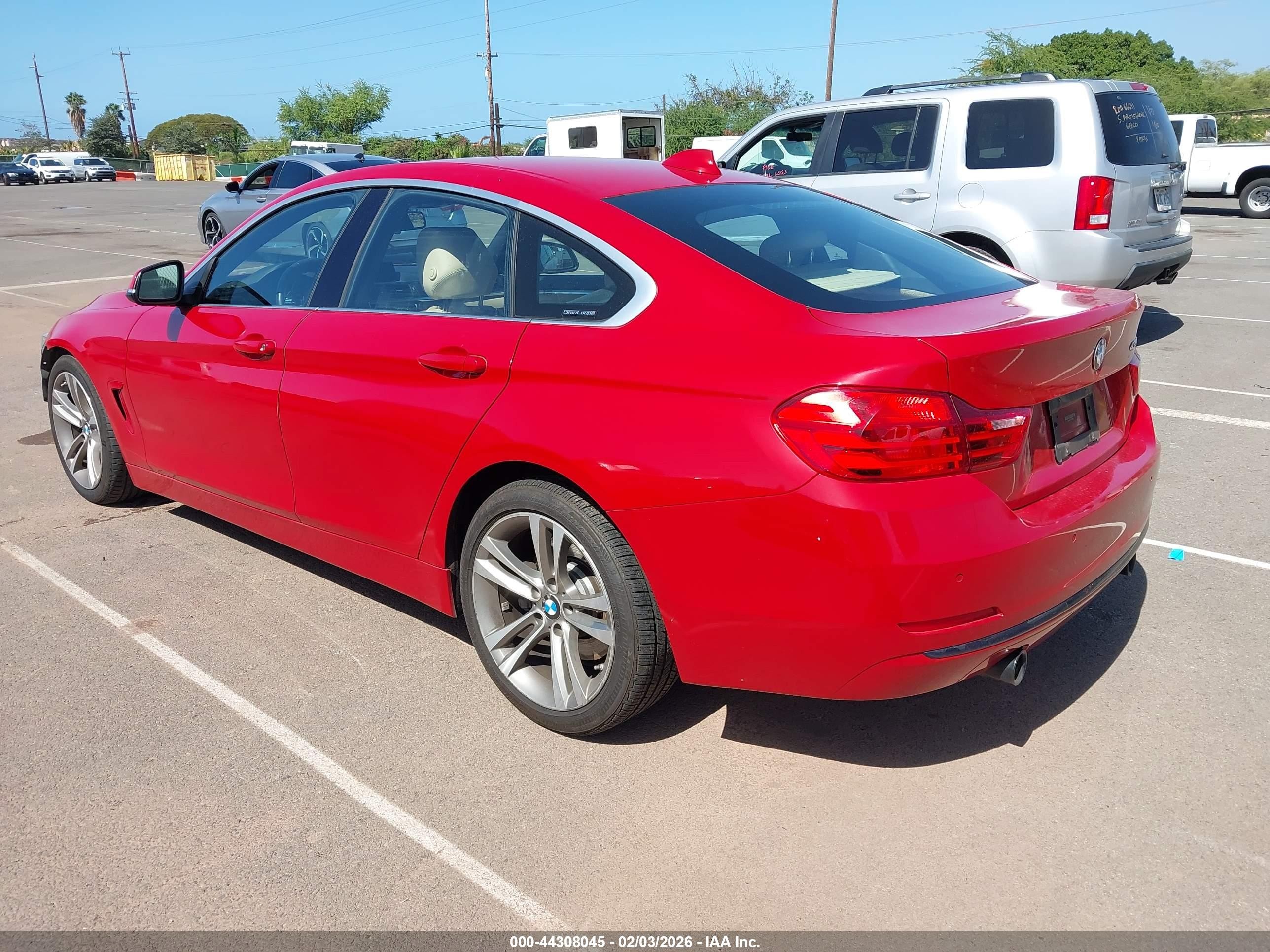 2016 Bmw 435i Gran Coupe   Красный vin: WBA4B1C51GG242495