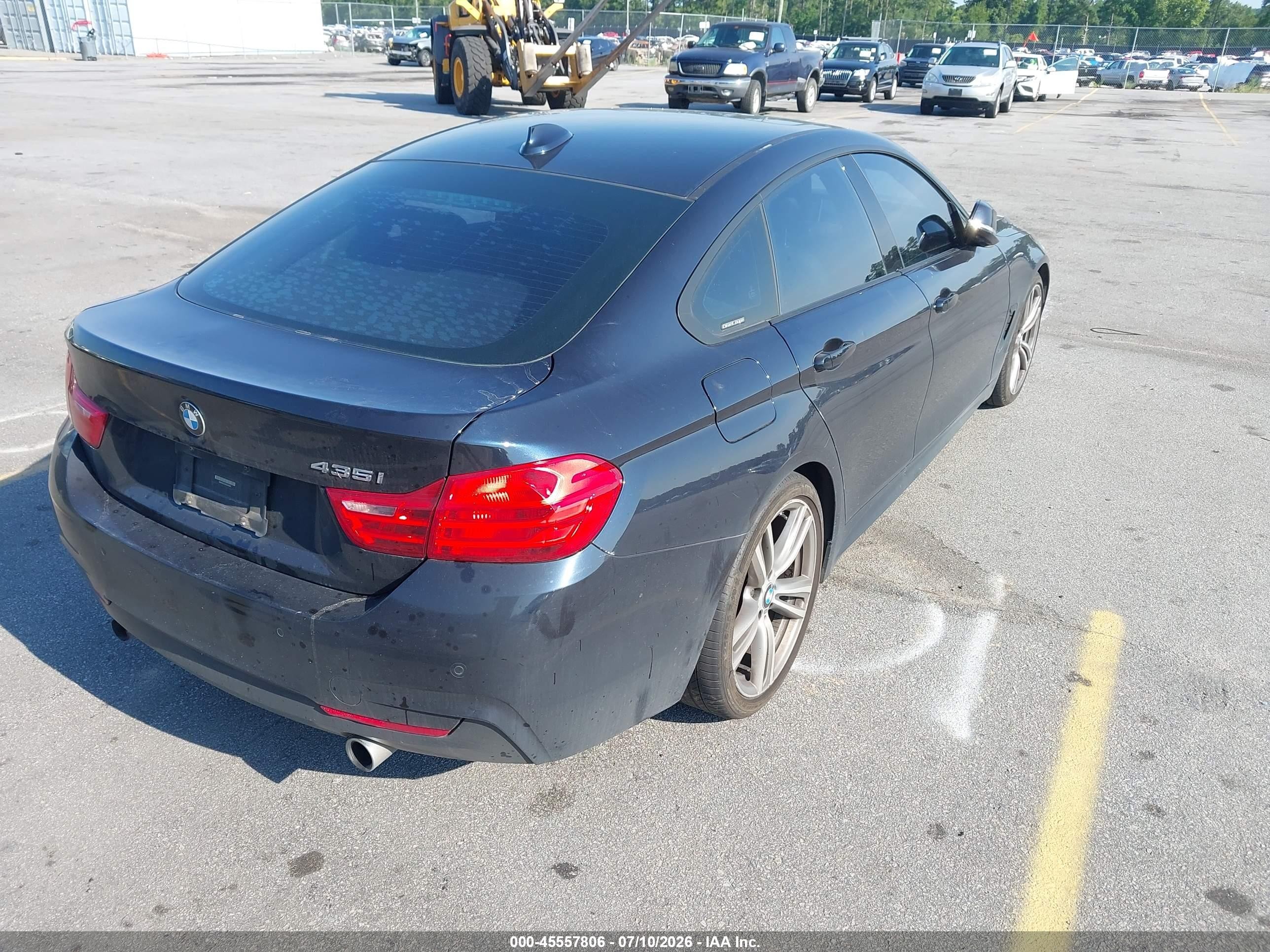 2015 Bmw 435i Gran Coupe   Black vin: WBA4B1C52FD418048