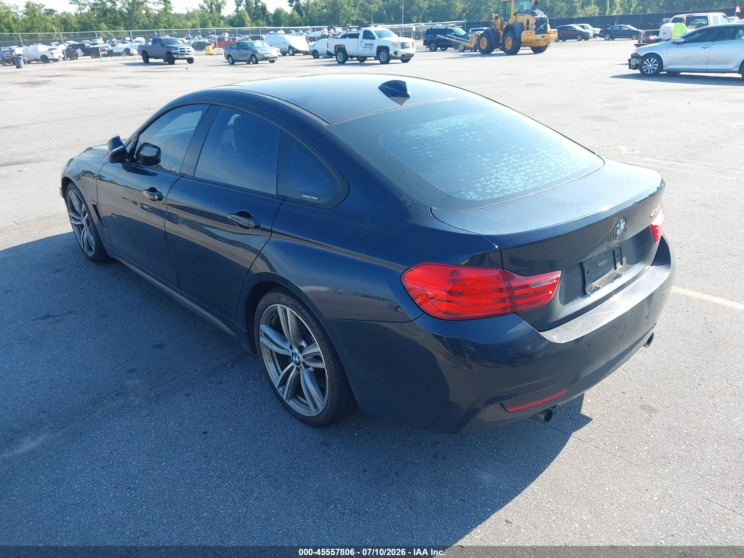 2015 Bmw 435i Gran Coupe   Black vin: WBA4B1C52FD418048