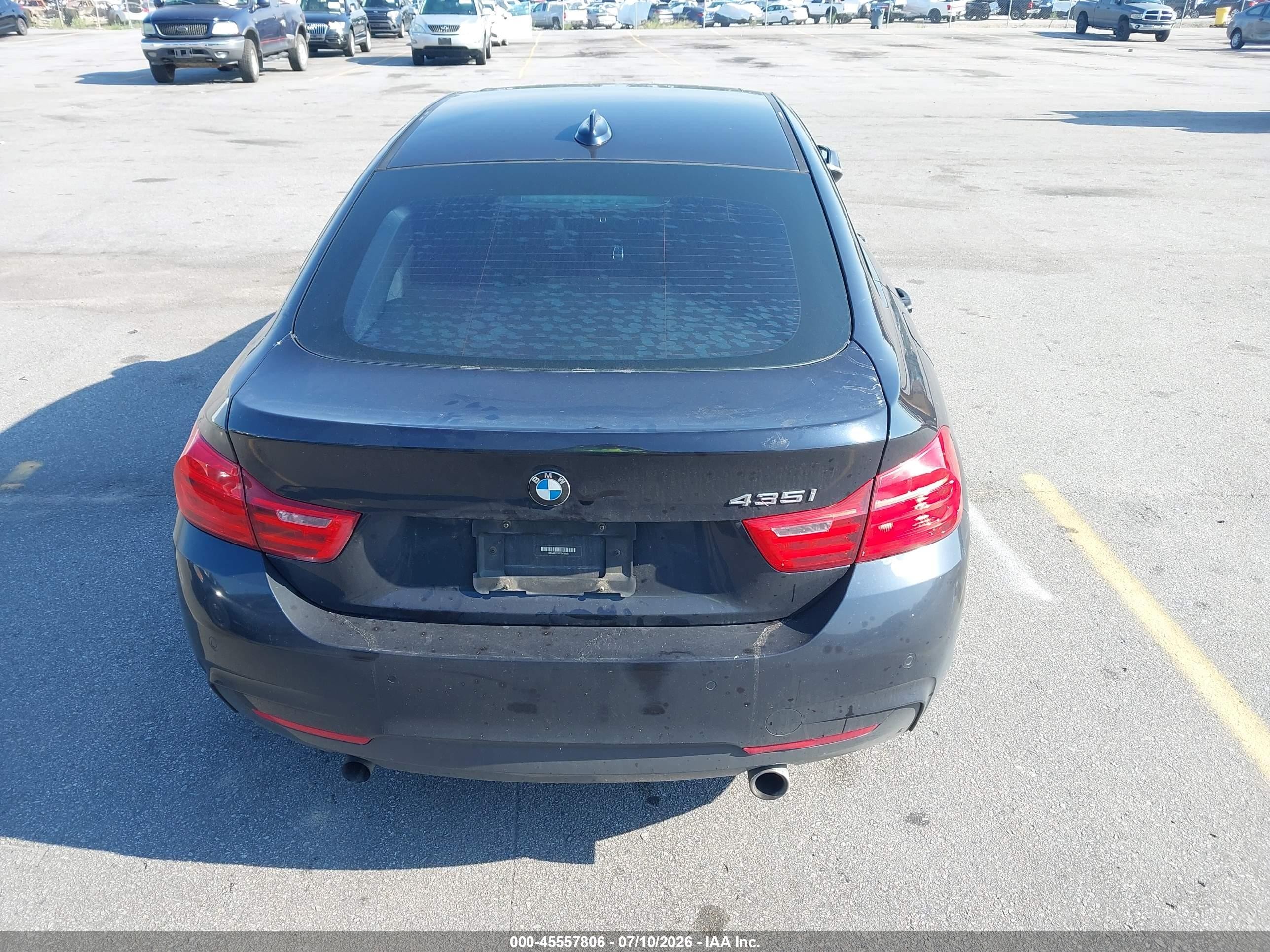 2015 Bmw 435i Gran Coupe   Black vin: WBA4B1C52FD418048